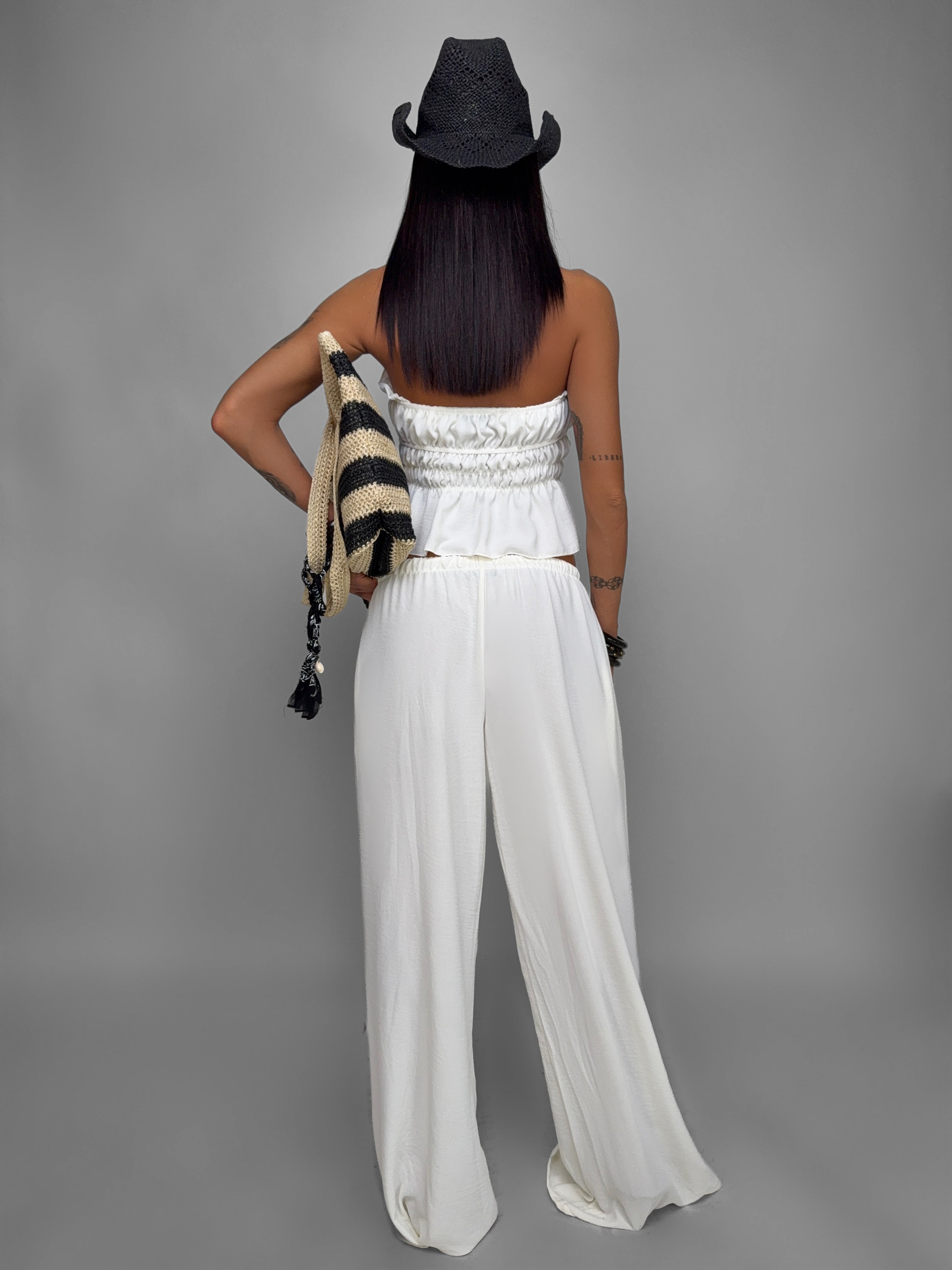 Completo Summer Bow-White