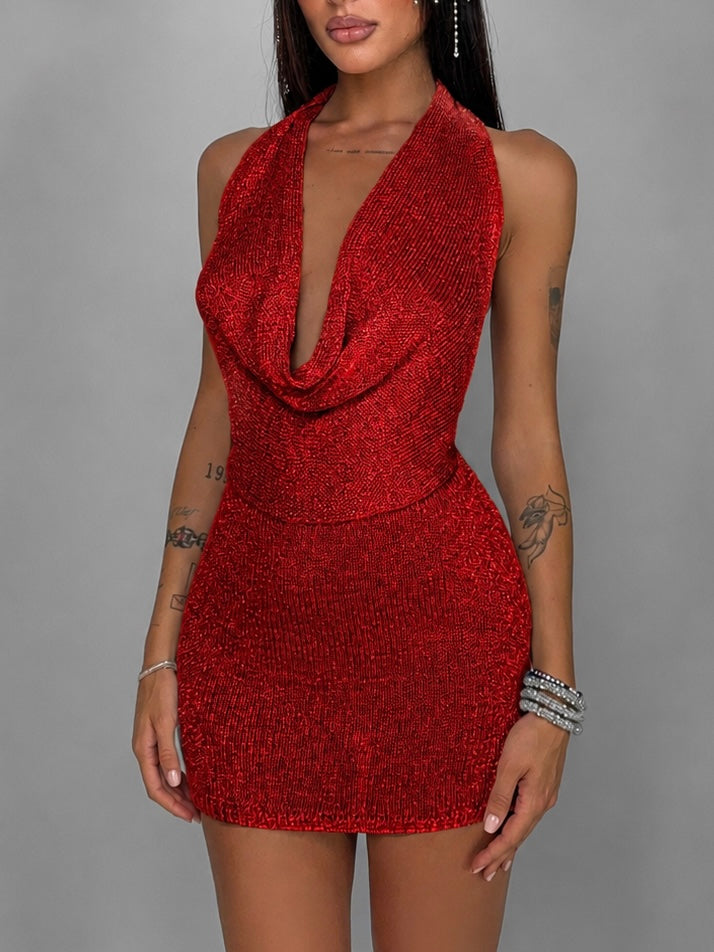 Abito Shine On-Red