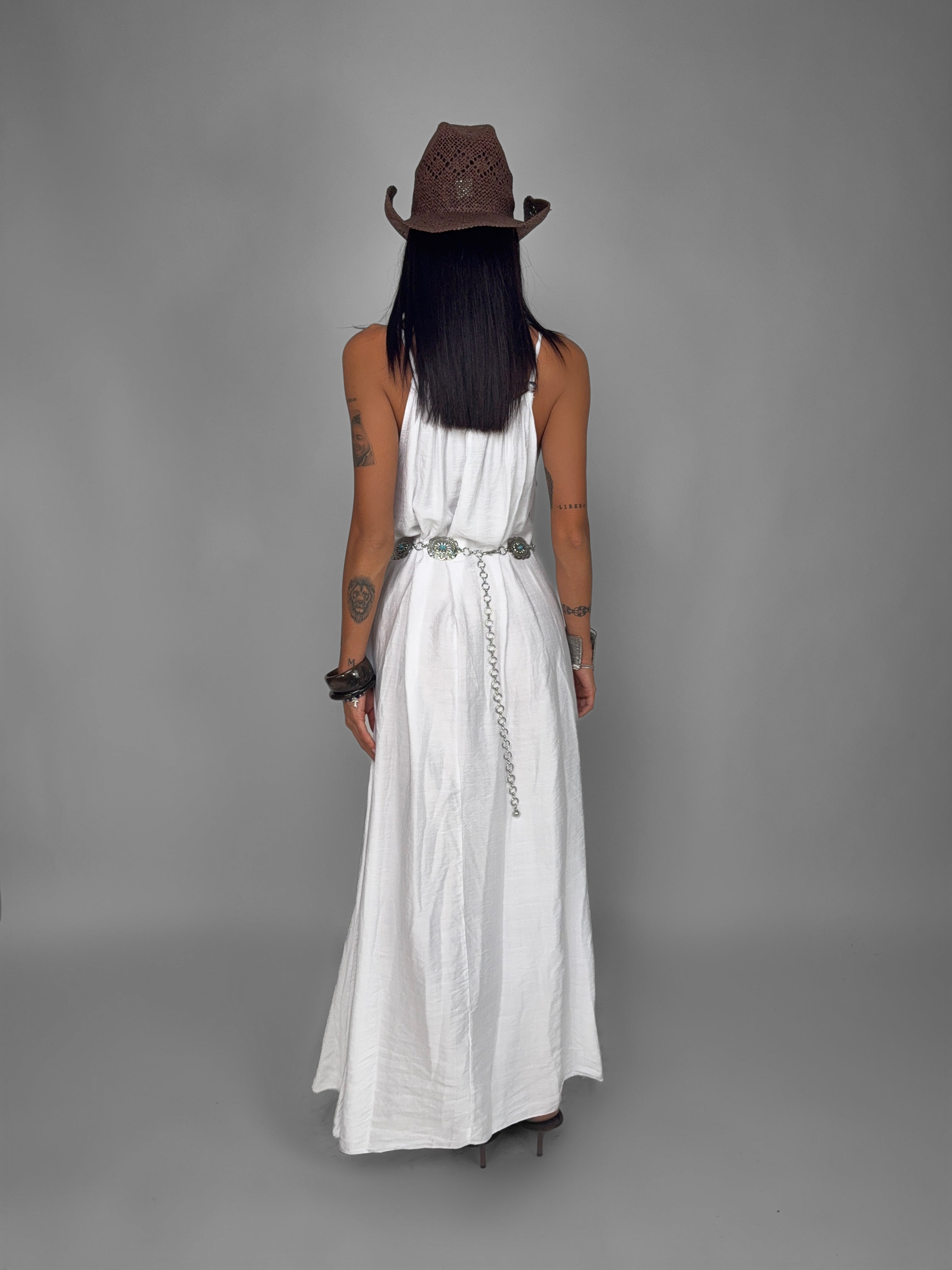 Abito Flowy Beaded