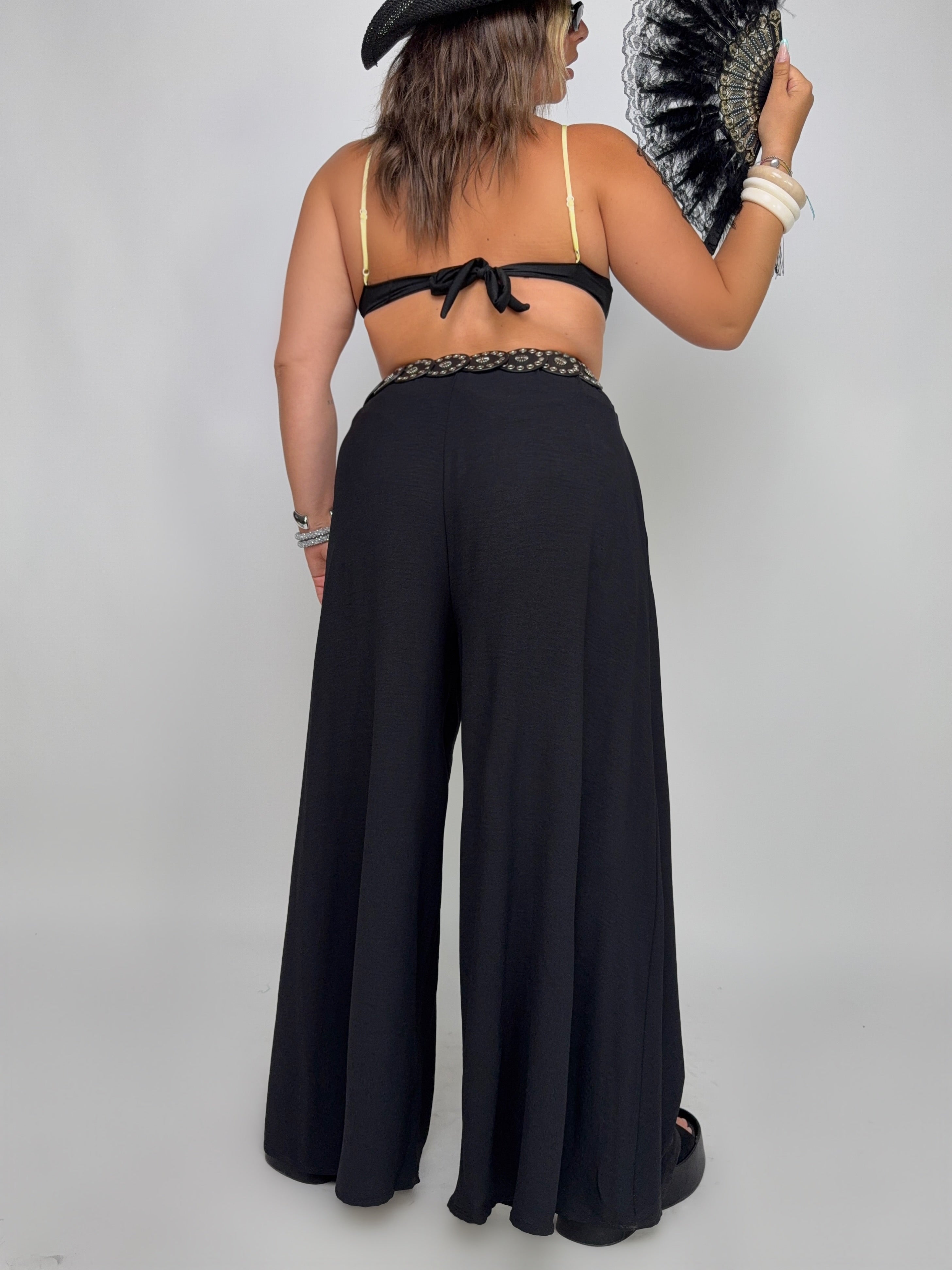 CURVY FIT-Pantalone Soft Air-Black