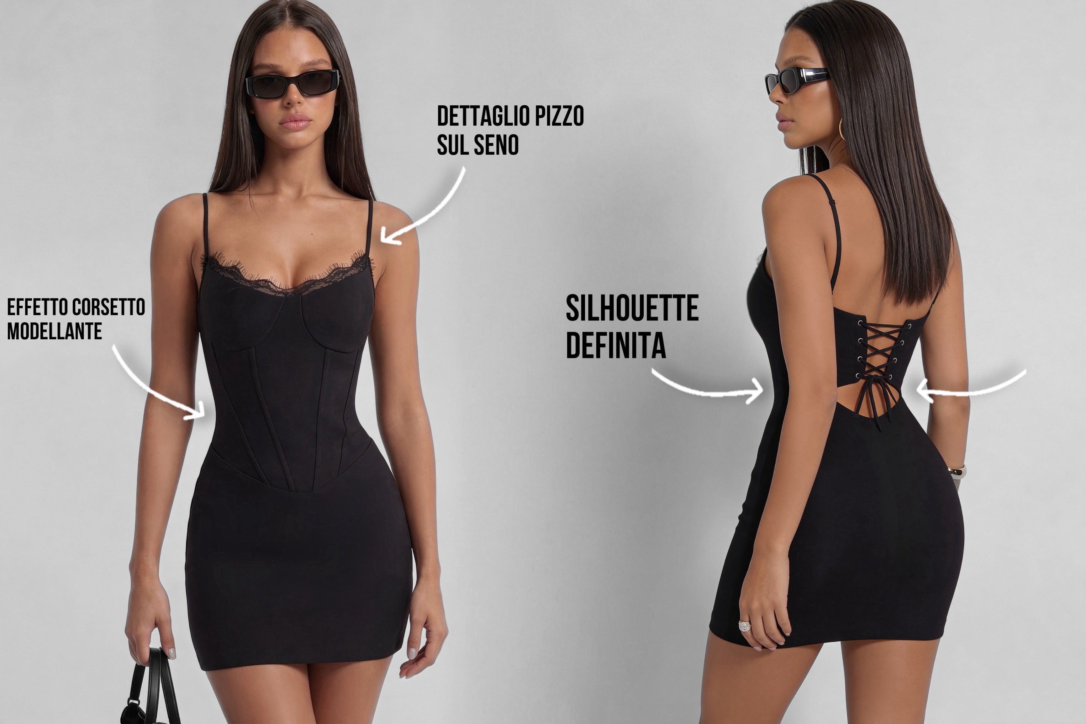 Abito Sculpt Nicky-Black