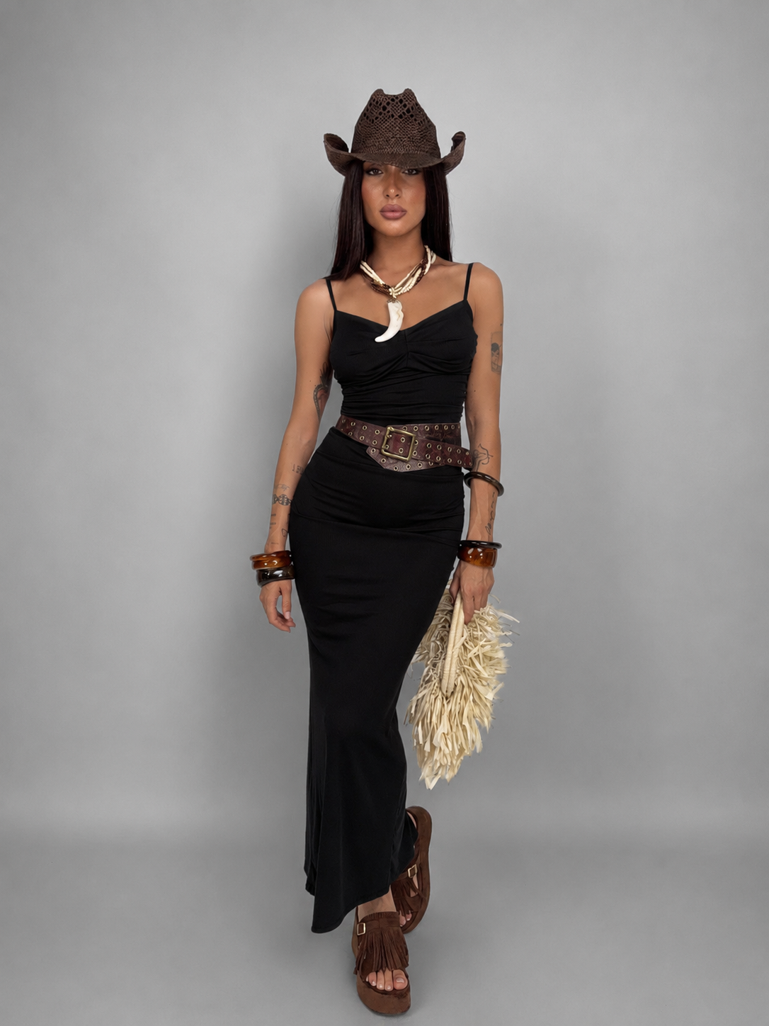 Abito Coastal Rib-Black