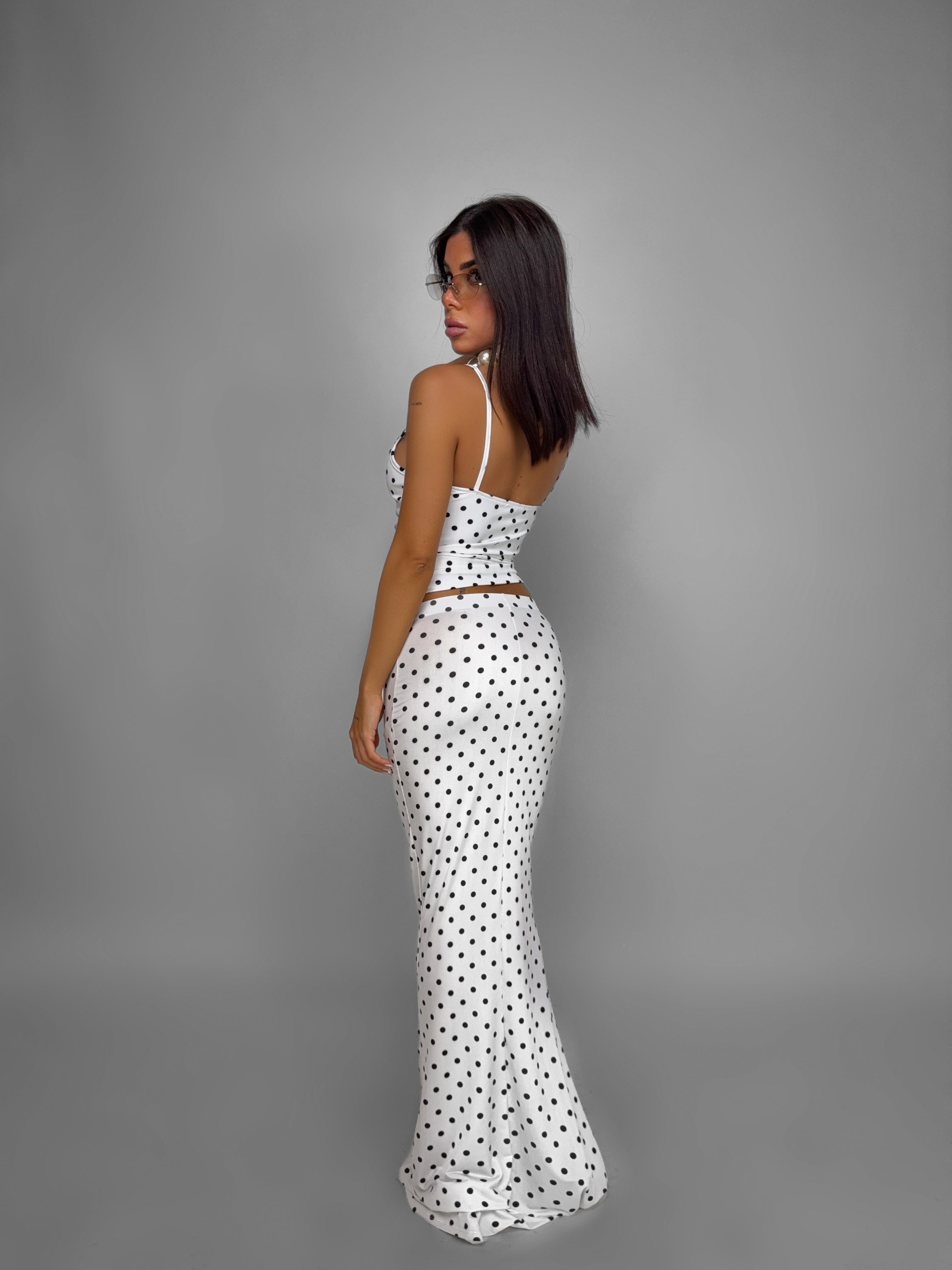 Playful-White Skirt