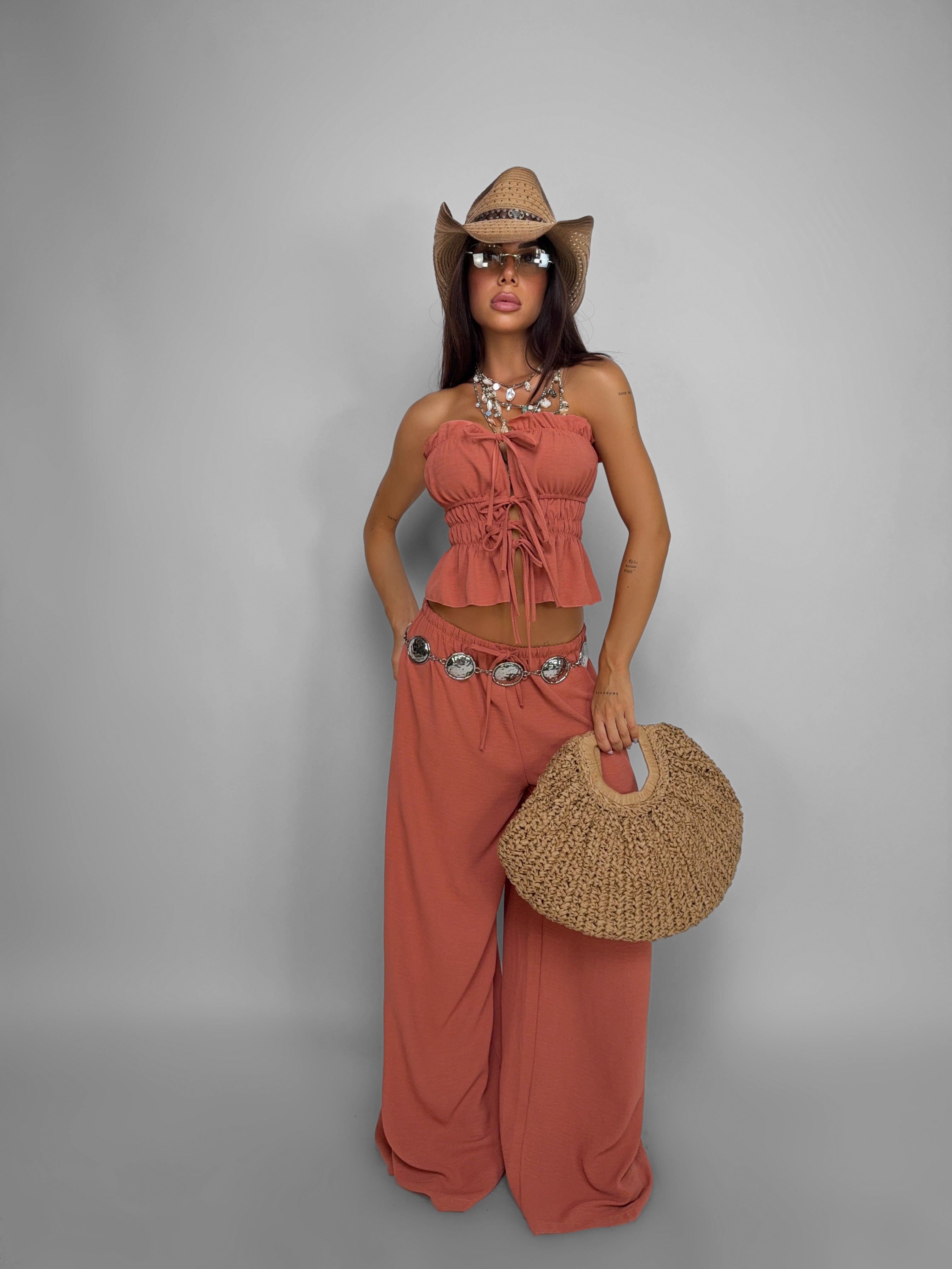 Completo Summer Bow-Ruggine
