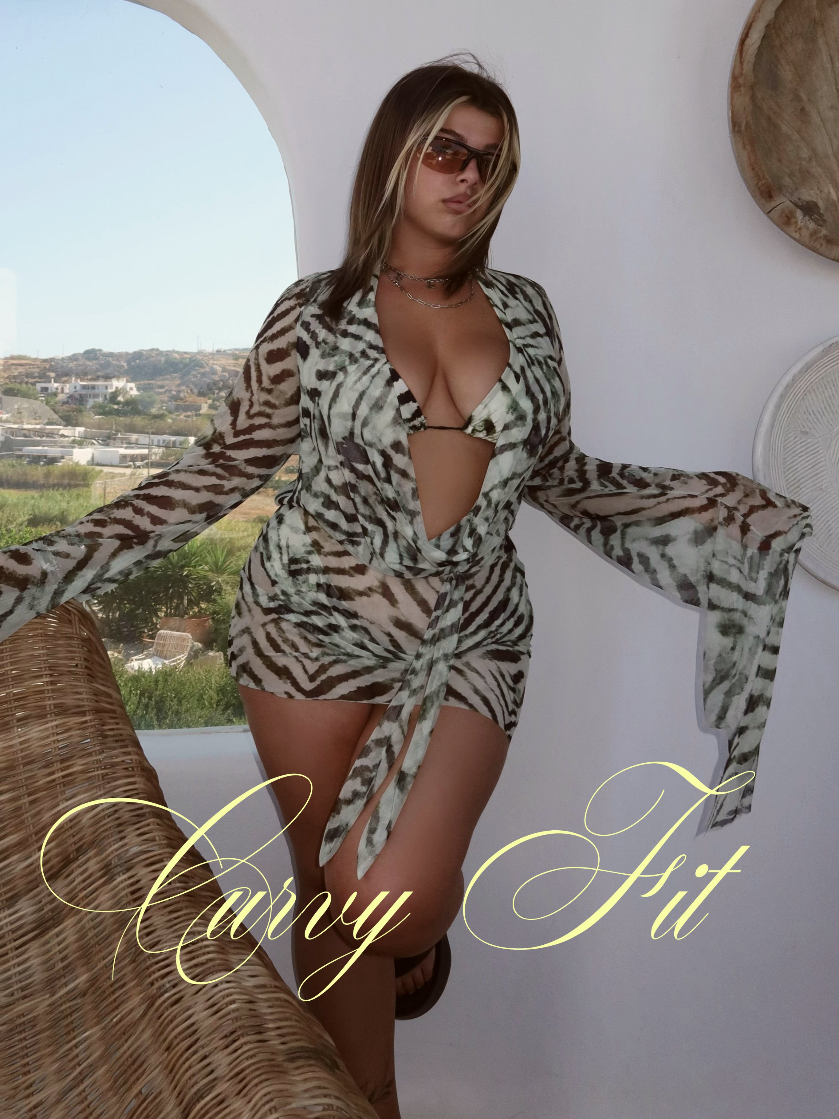 CURVY FIT-Bikini Avery-Tigrato