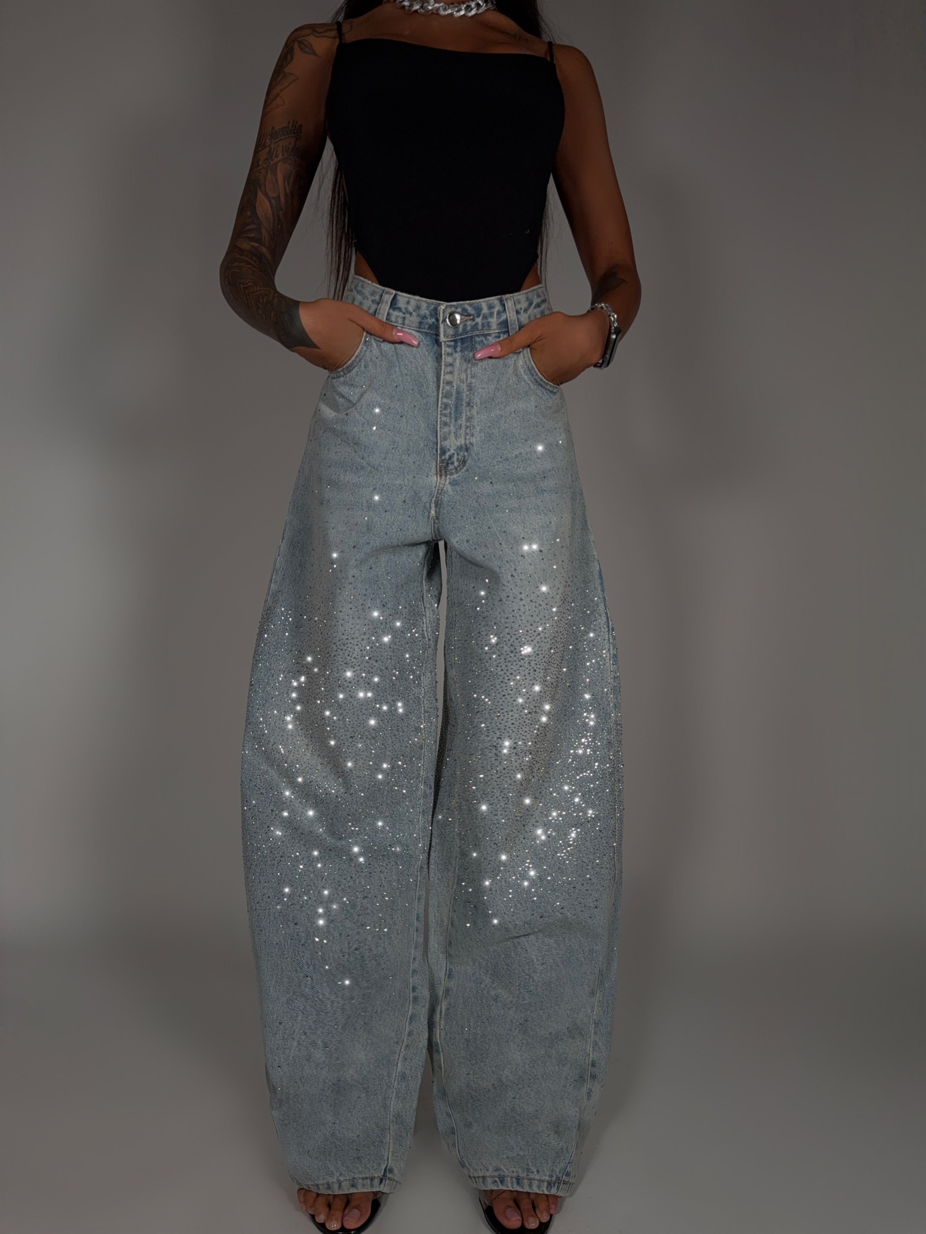 Jeans Blue Crystal