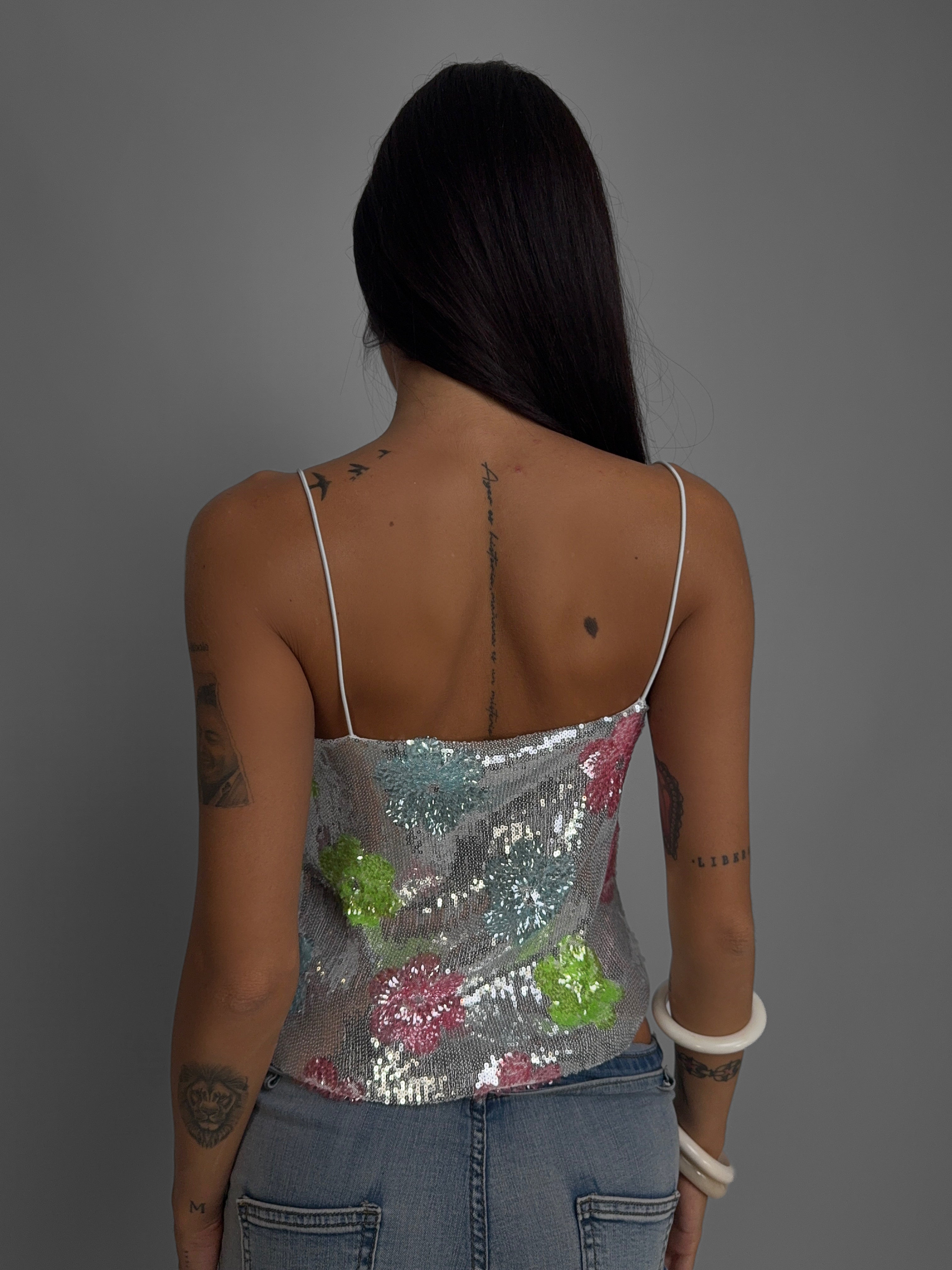 Top Floral Sparkle