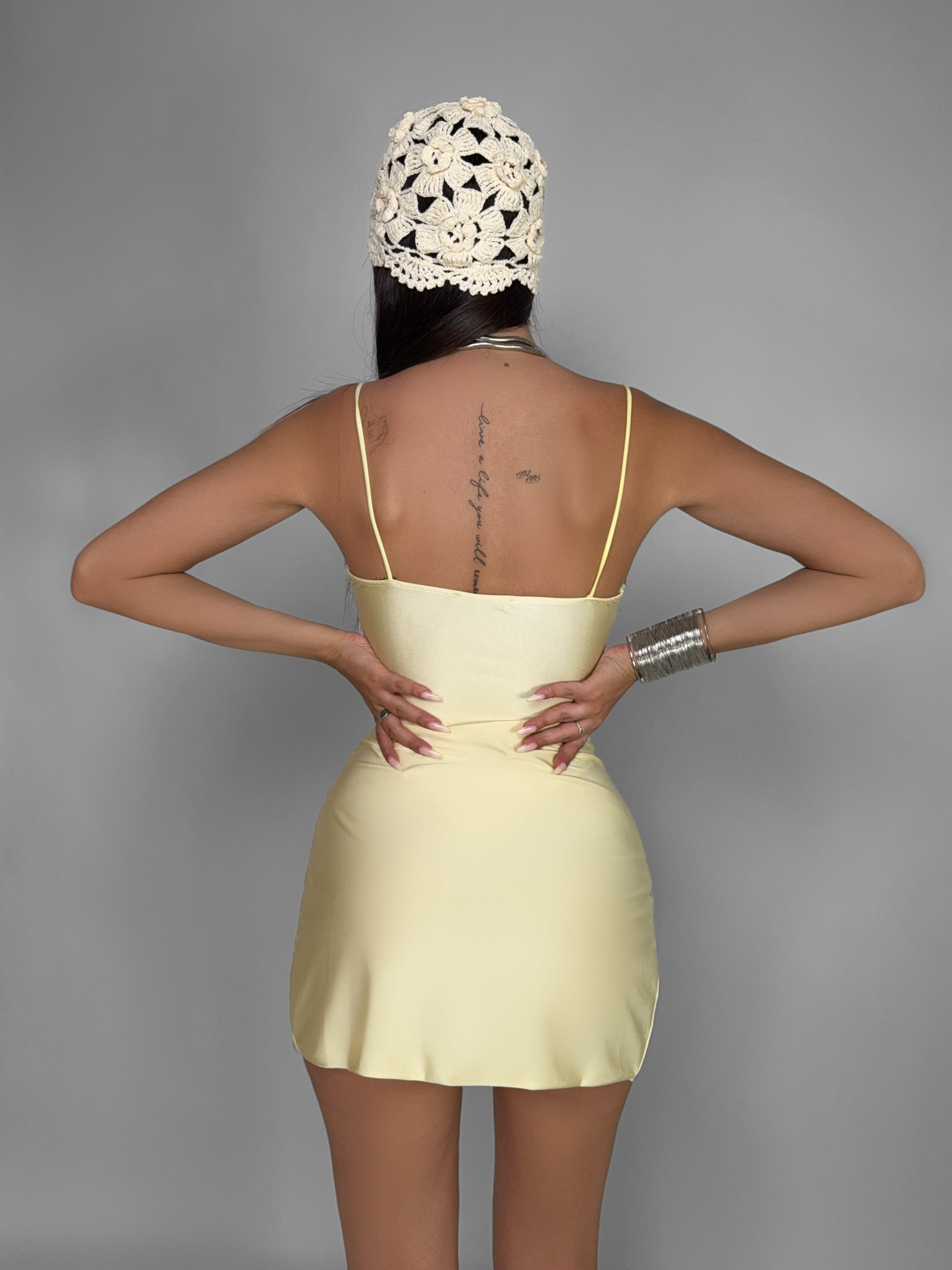 Abito Willow Lace-Yellow