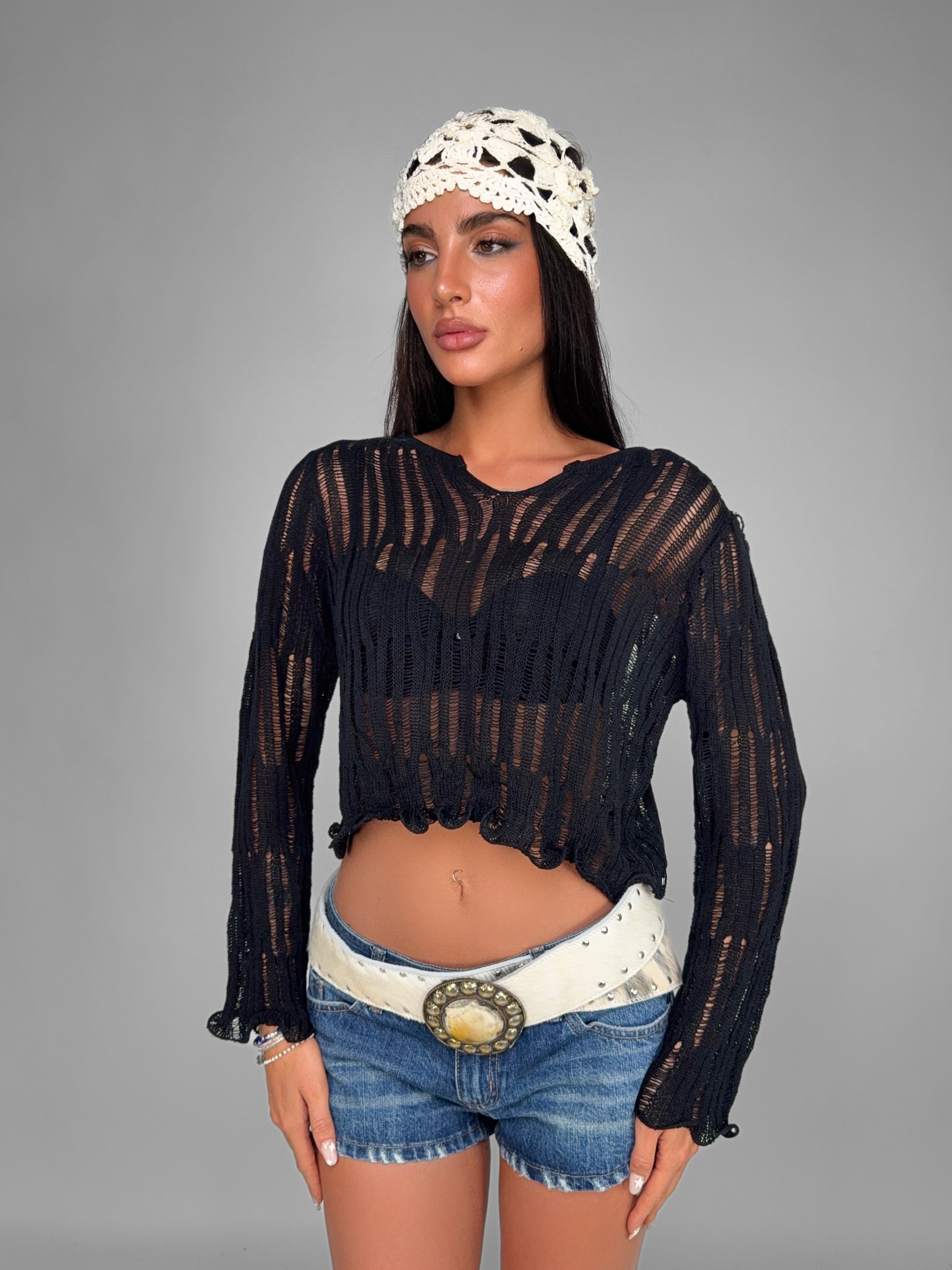 Top Luma Sheer-Black
