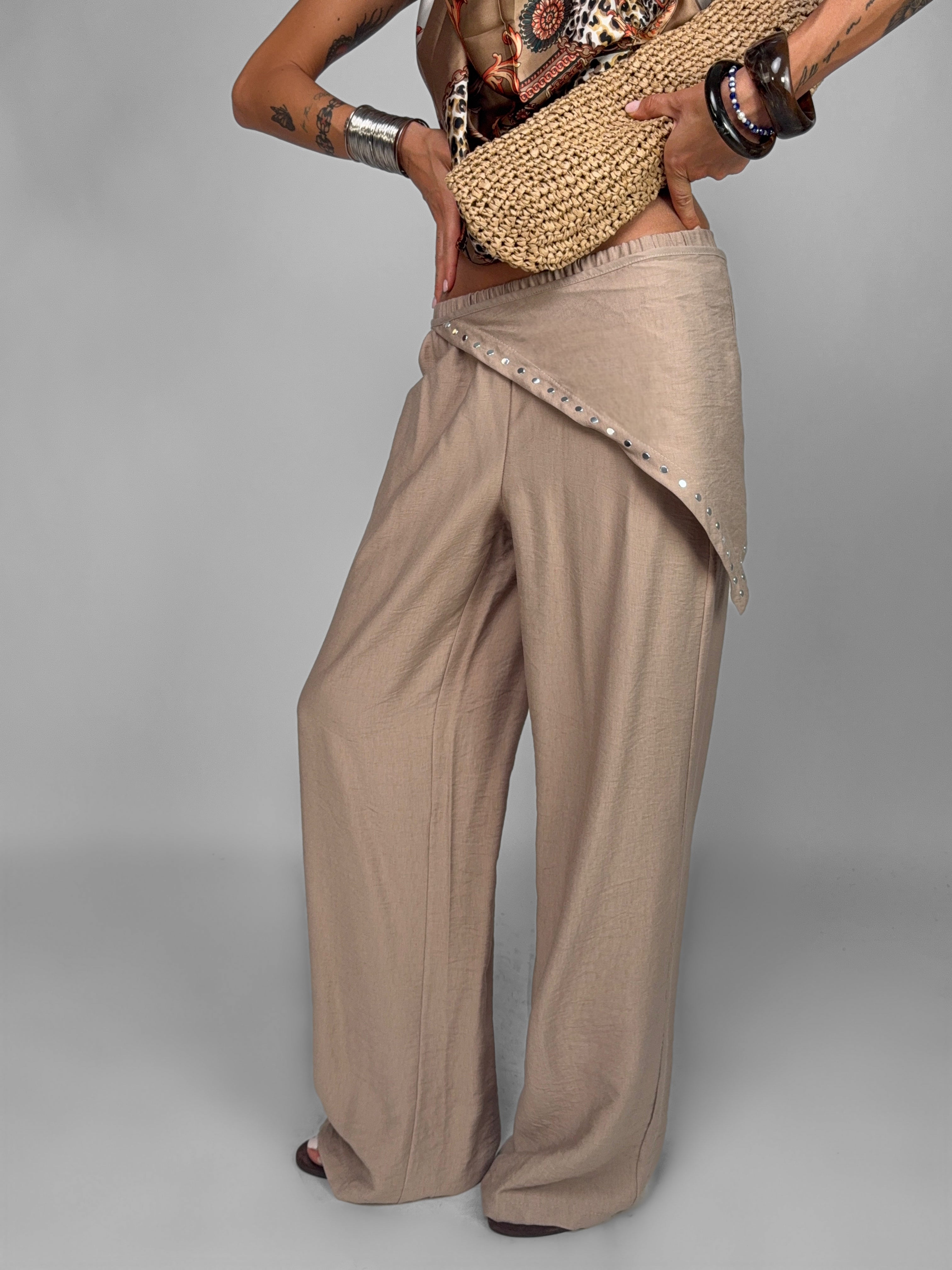 Pantalone Street Style-Beige