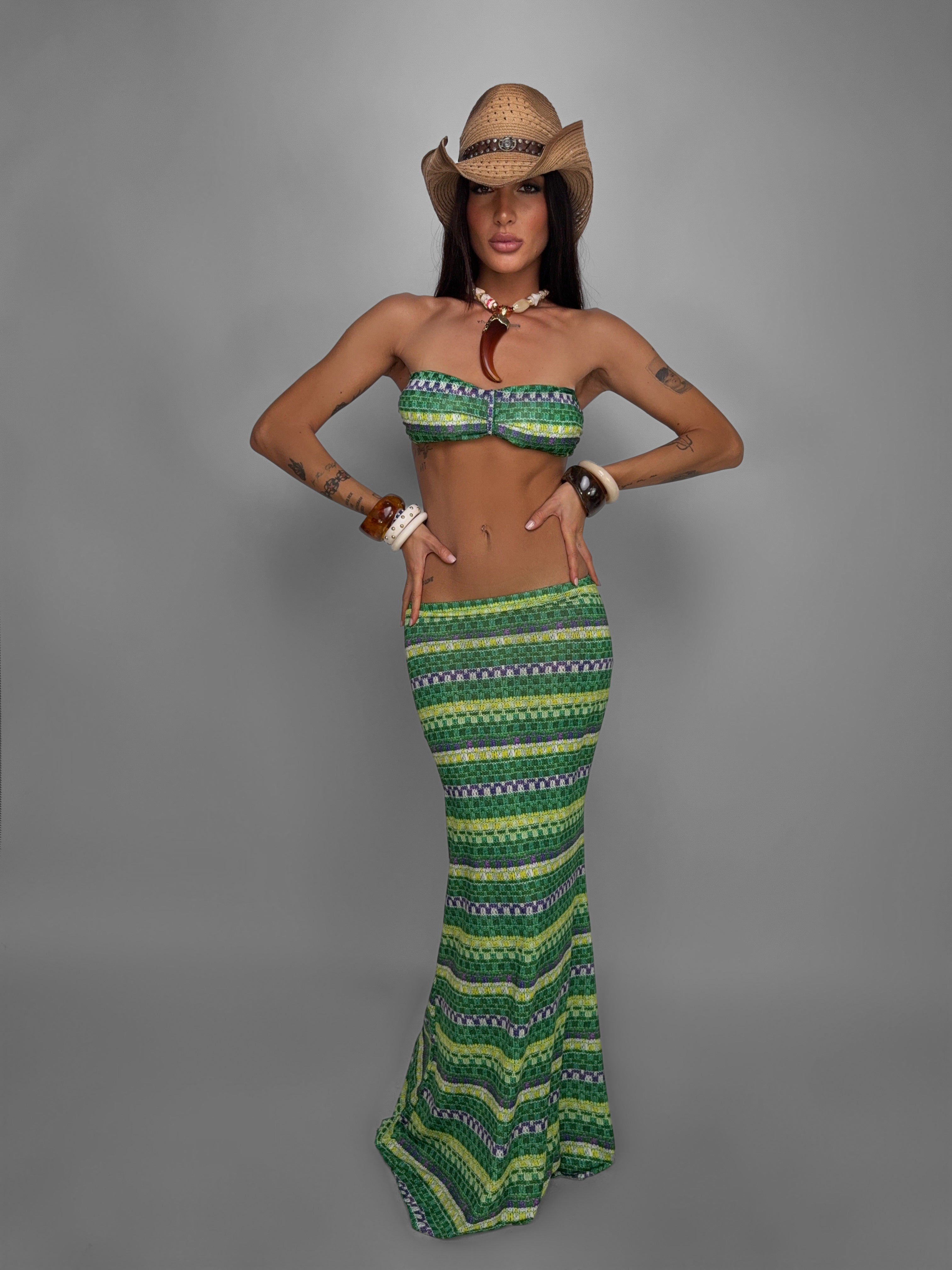 Completo Sunset Stripe-Green