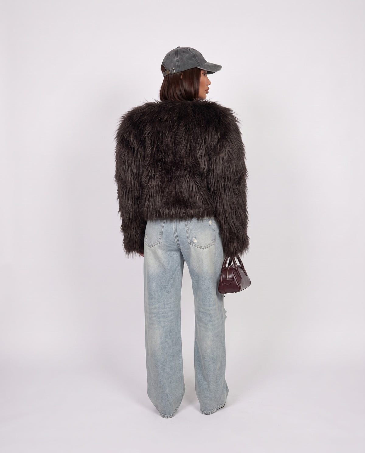 Total Look Fluffy Crush-Brown