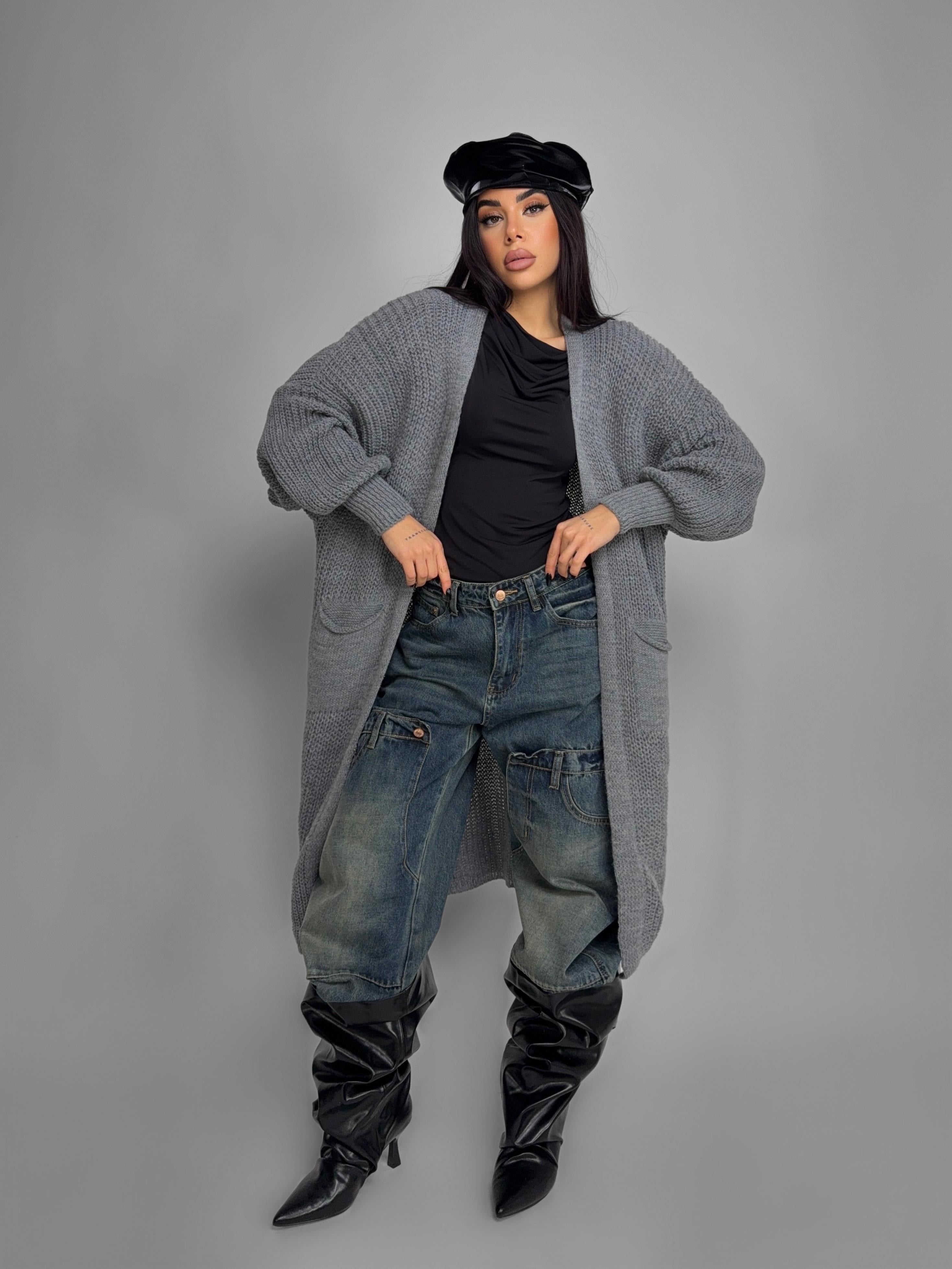 Maxi Cardigan Daily-Grey