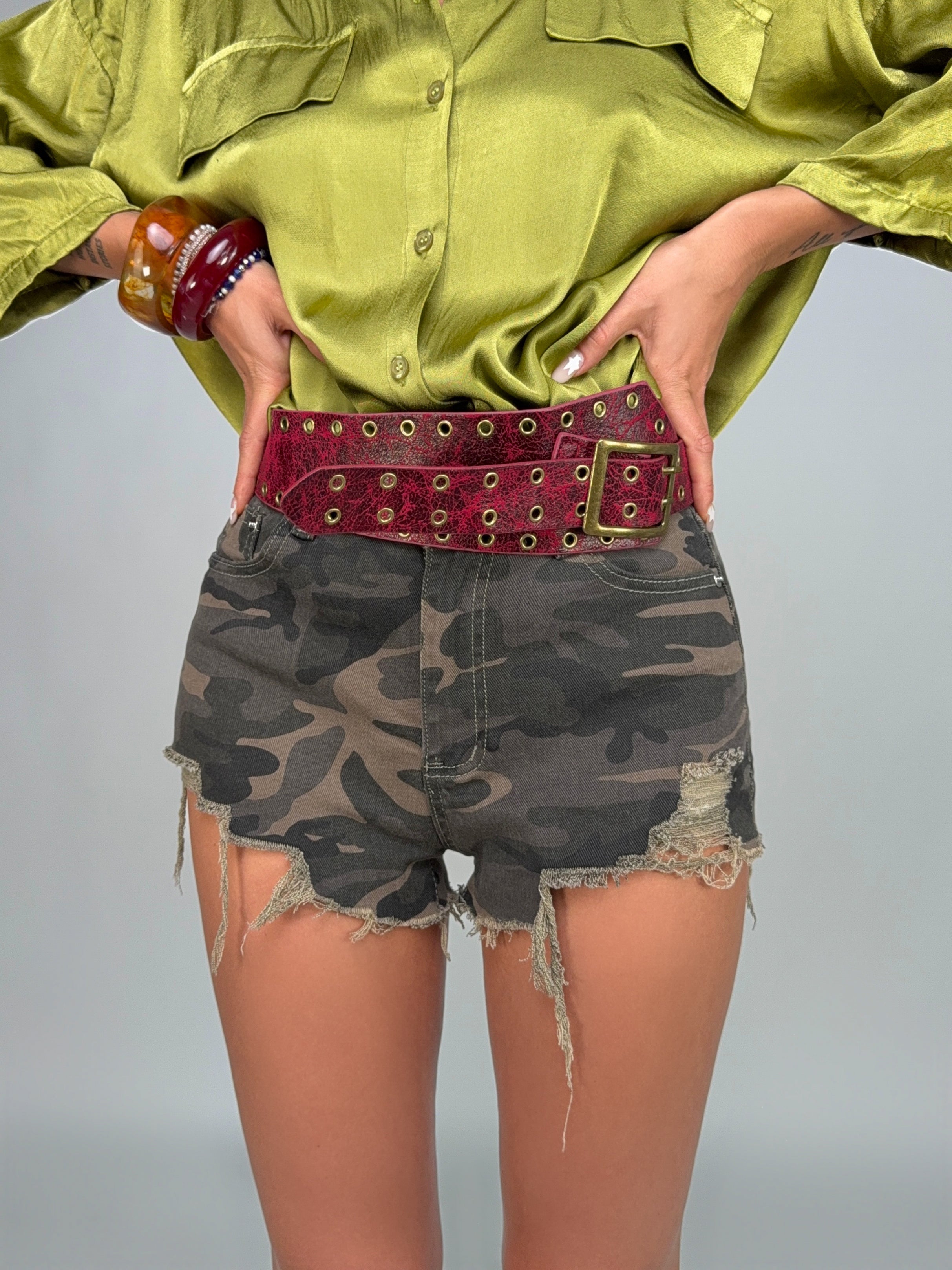 Shorts Army Distressed