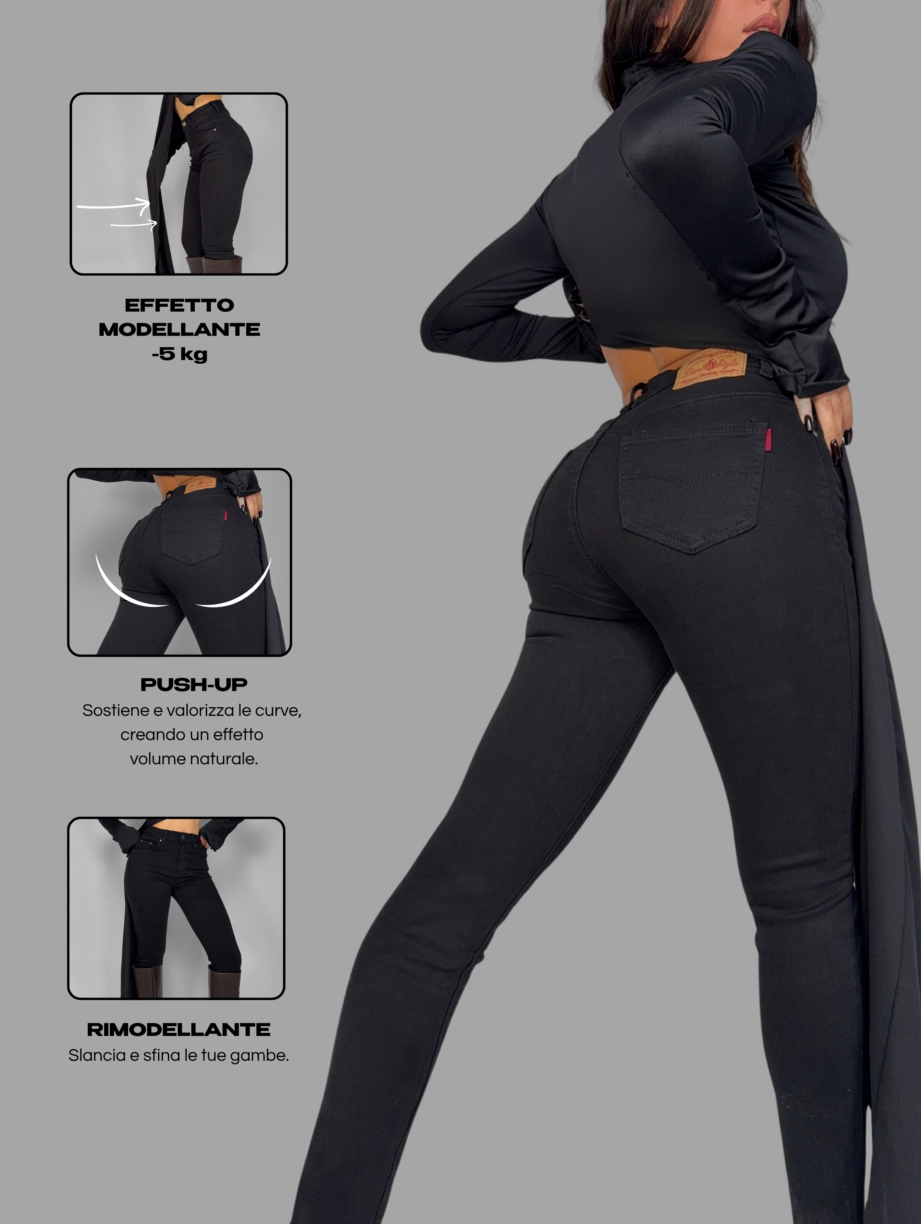 Jeans Miracle -5KG - Black