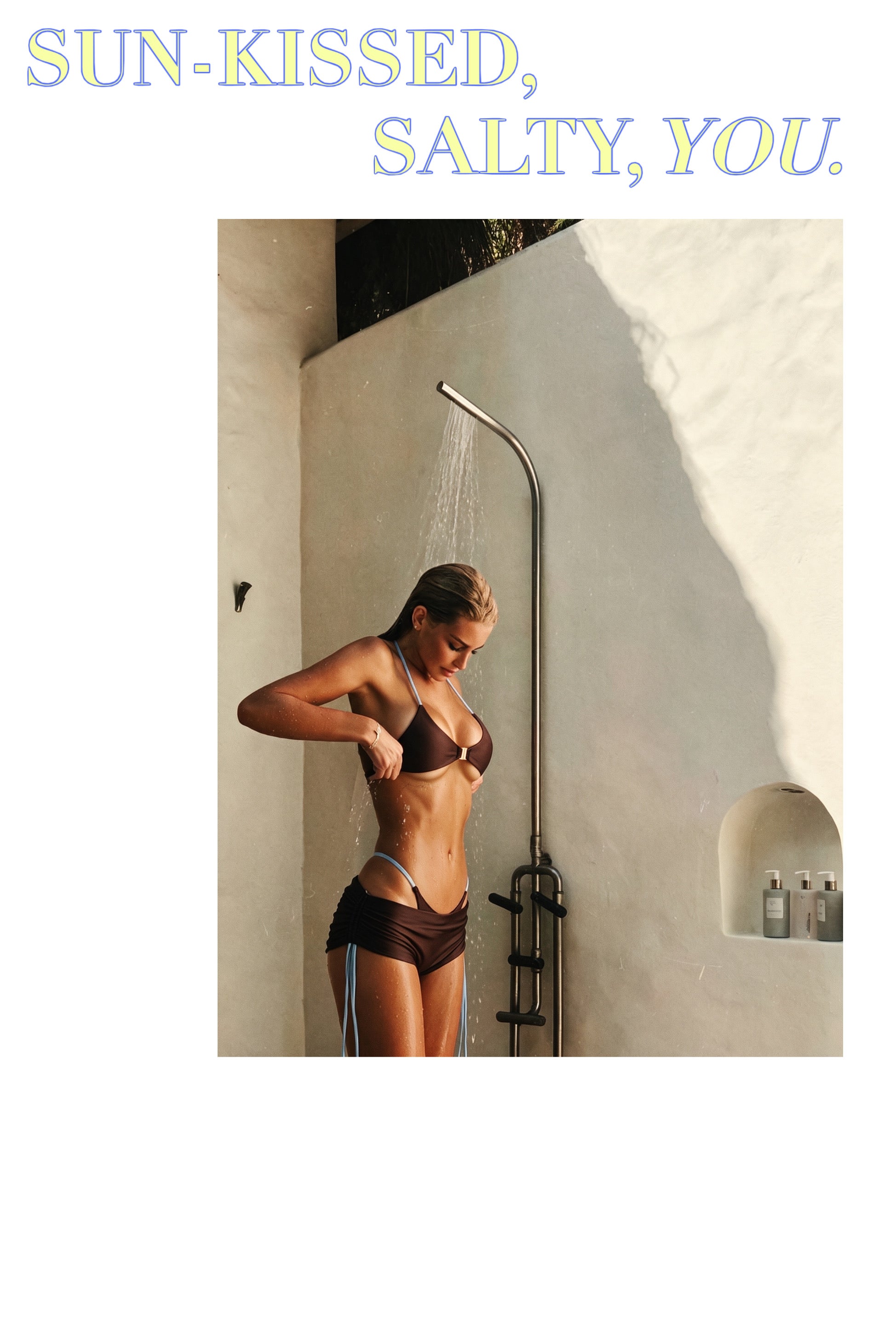 Set Bikini+Shorts Lucille-Brown