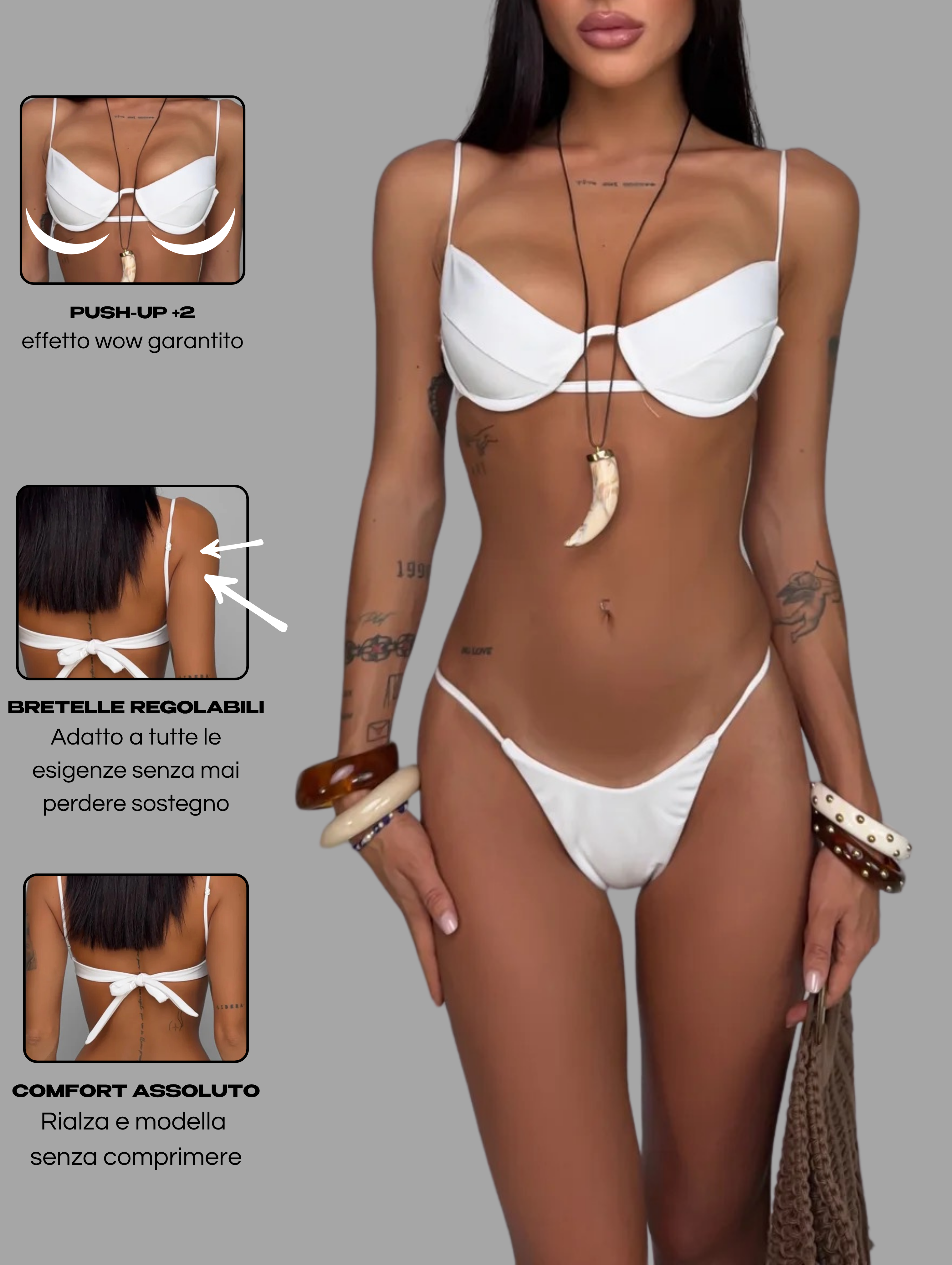 Bikini Balconcino Push-Up-White-Brasiliana