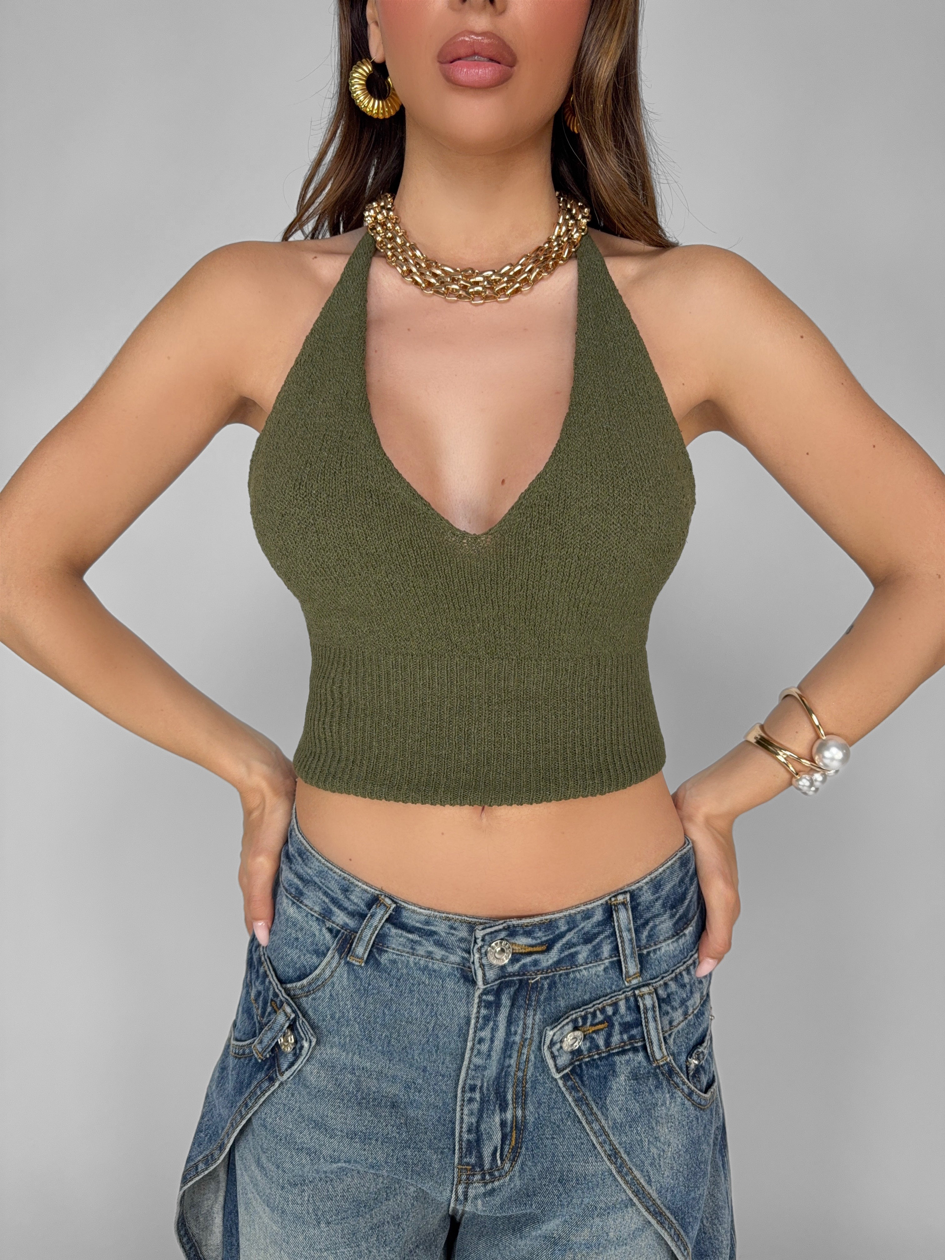 Top Glam Tie-Green