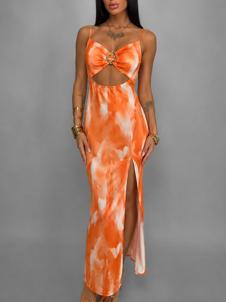 Abito Ombre Ring-Orange