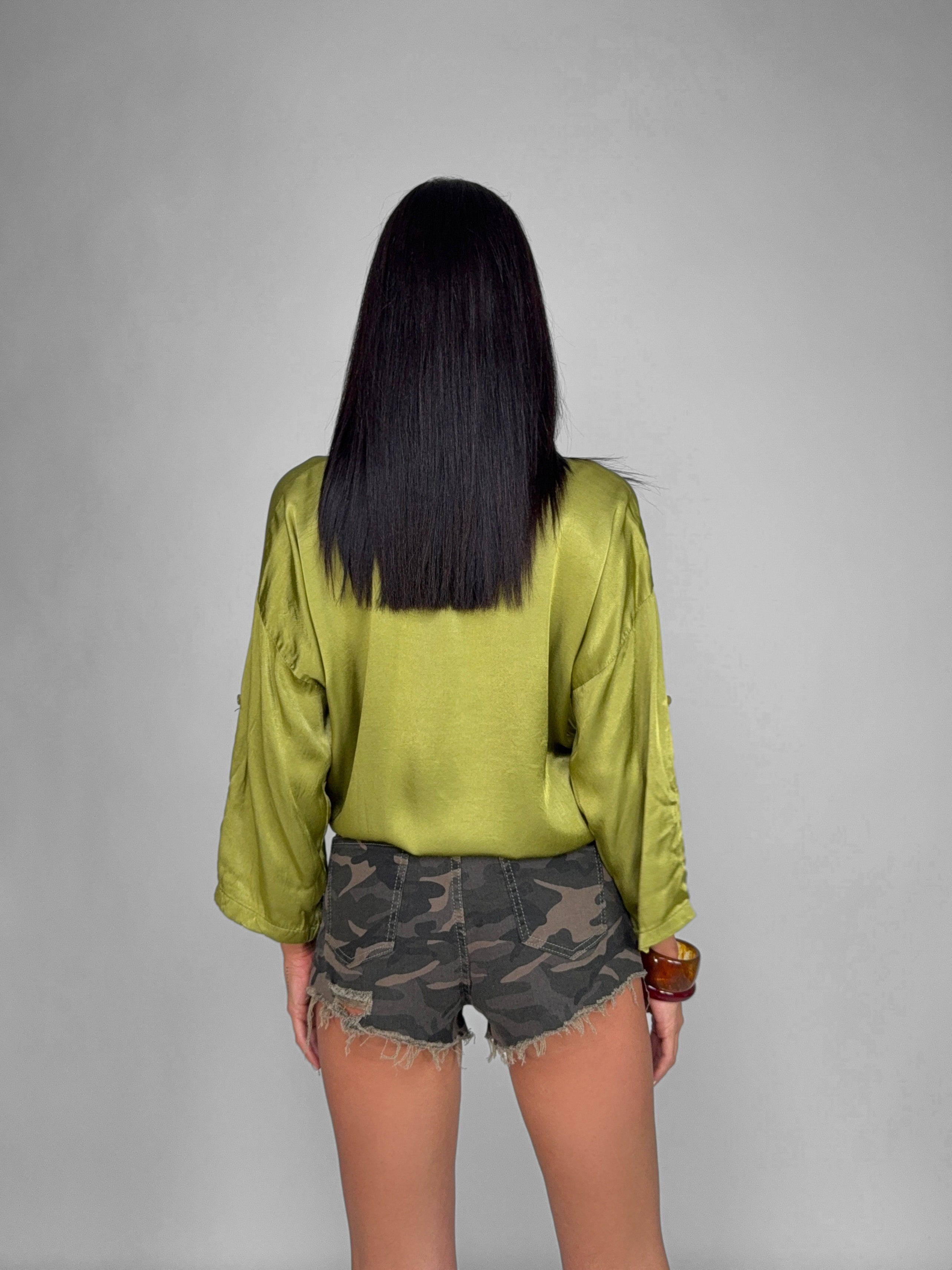 Distressed Army Shorts