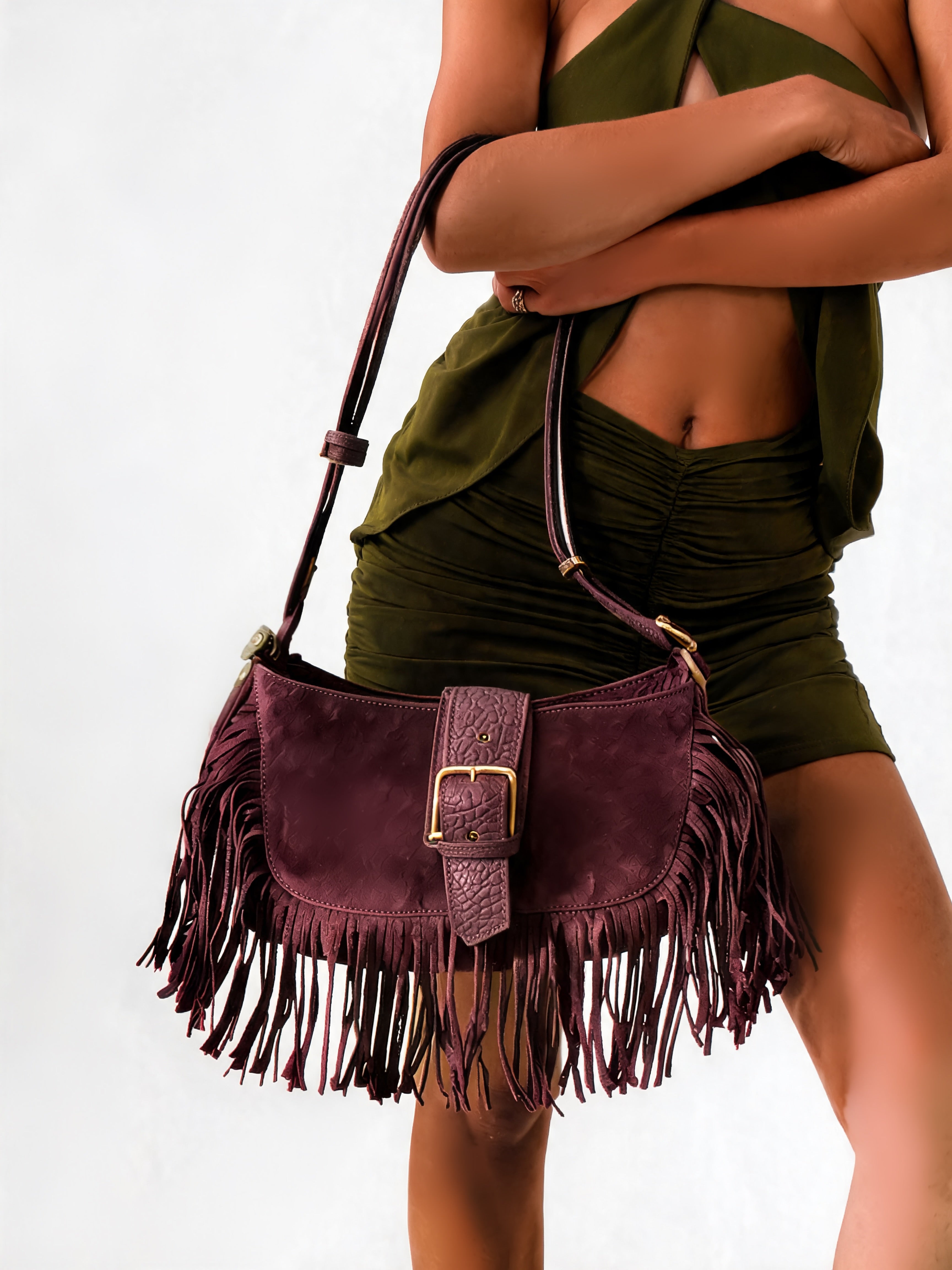 Borsa Fringe-Brown