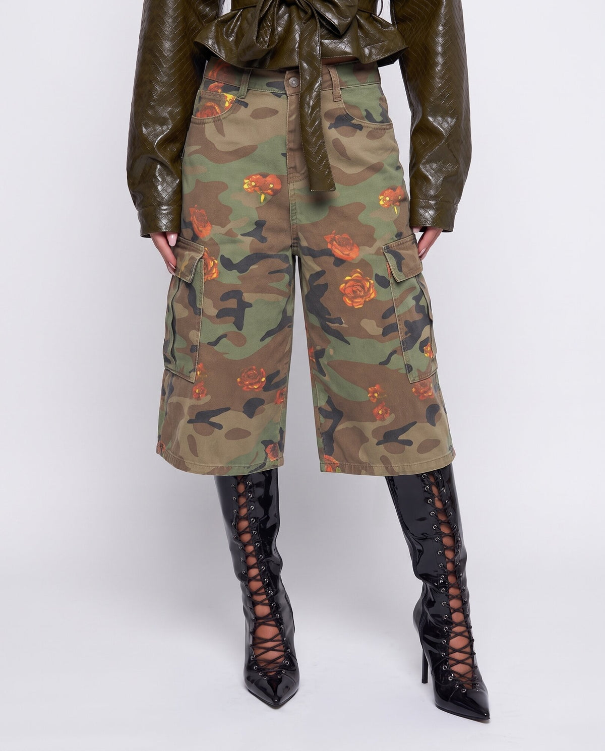 Bermuda Floral Military