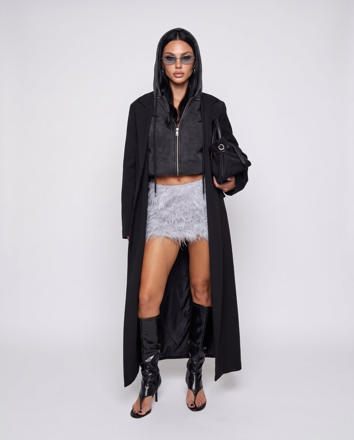 Blazer Long Shape-Black