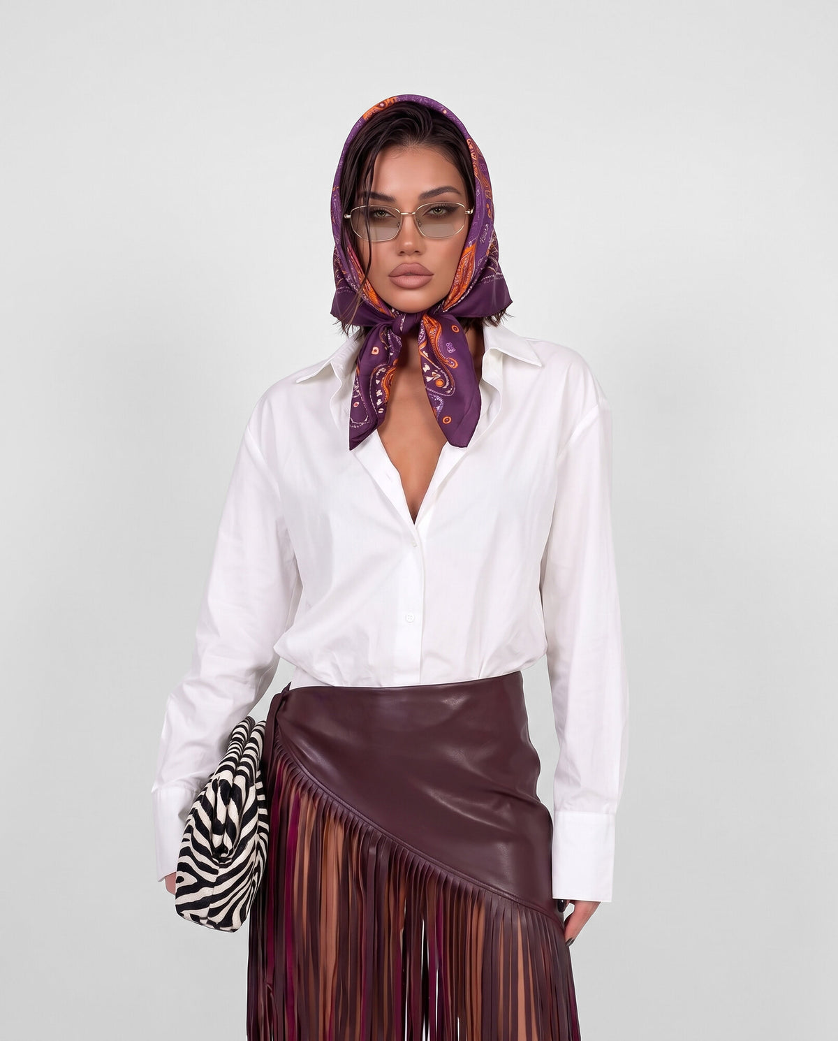 Mega Shoulder Shirt - White