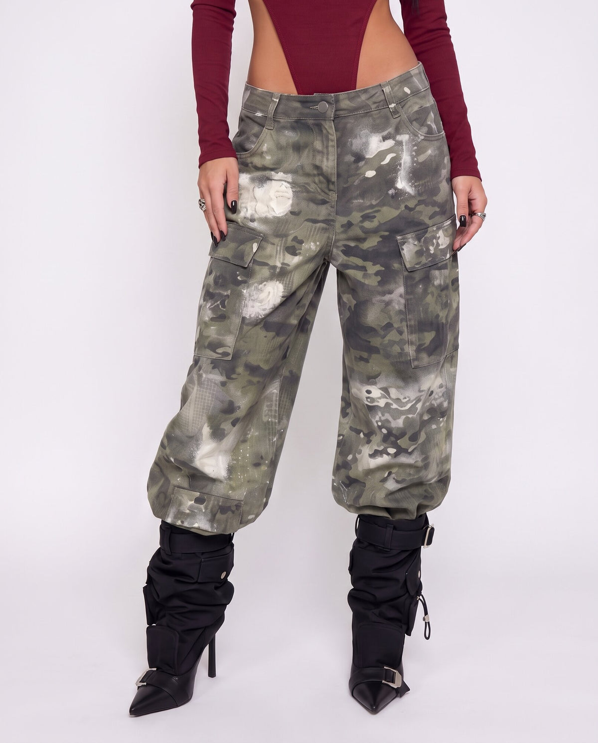 Army Patch Jeans
