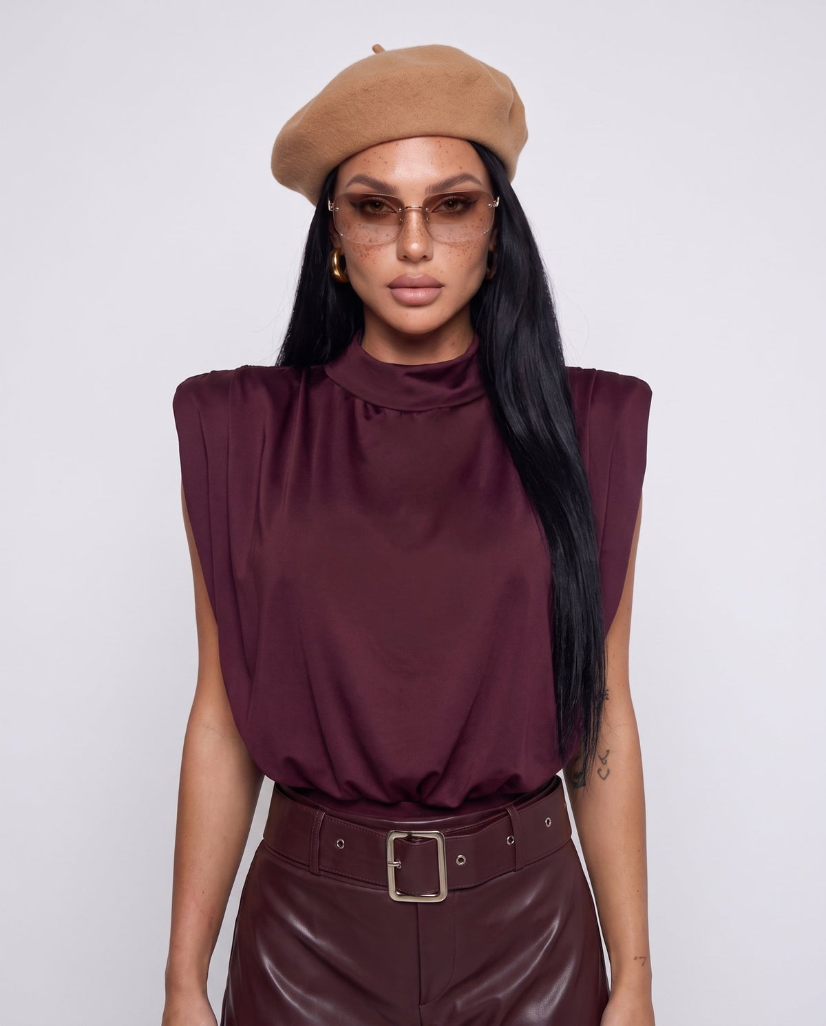 Body Draped Allure-Cherry Red