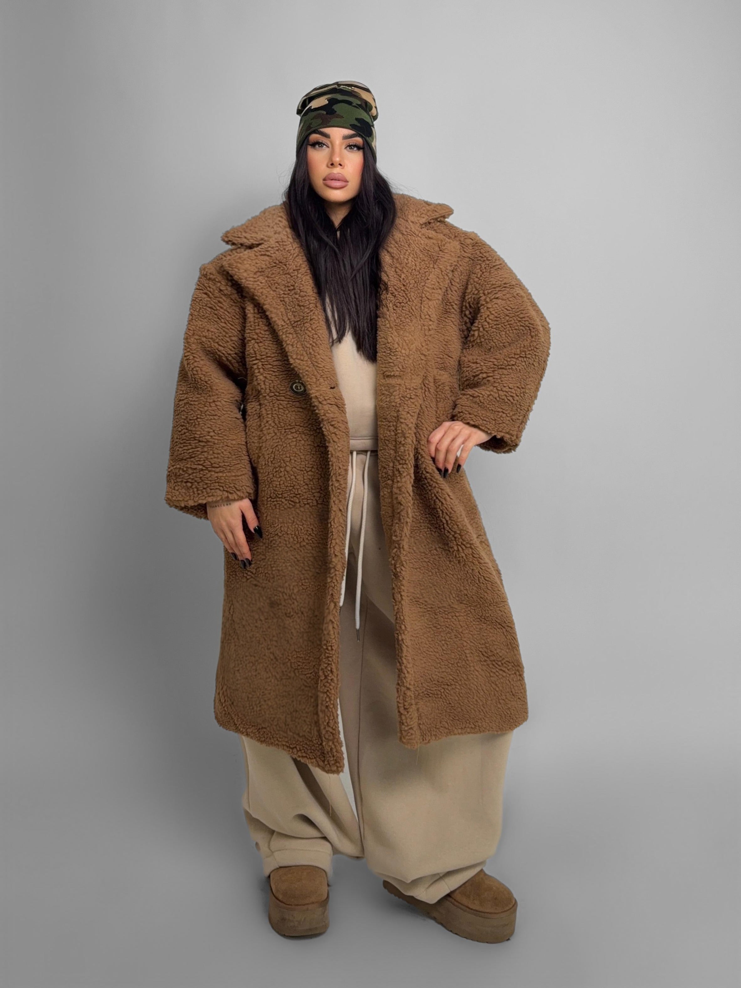 Pelliccia Teddy Bear-Camel