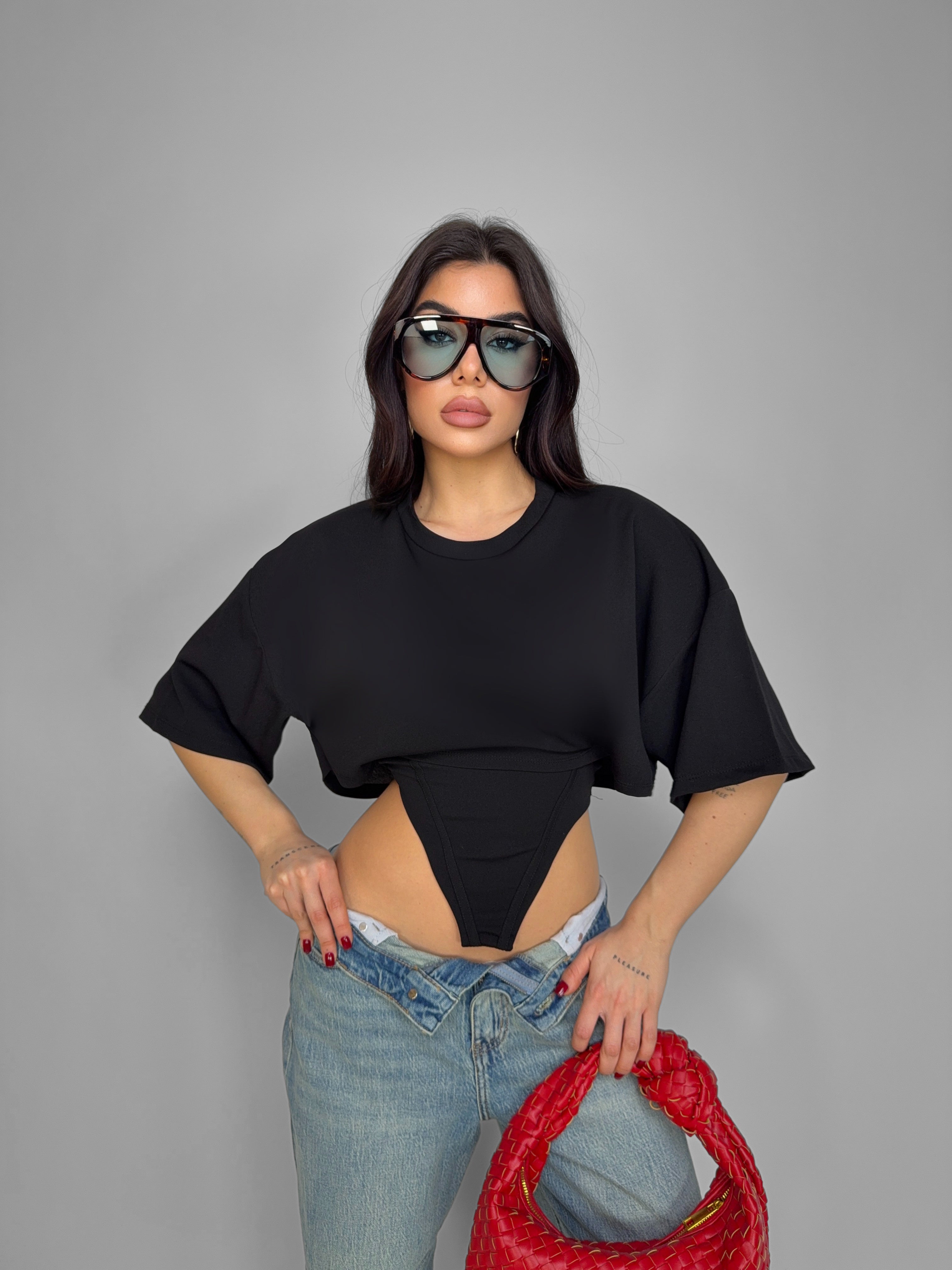 T-shirt Corset Waist - Black