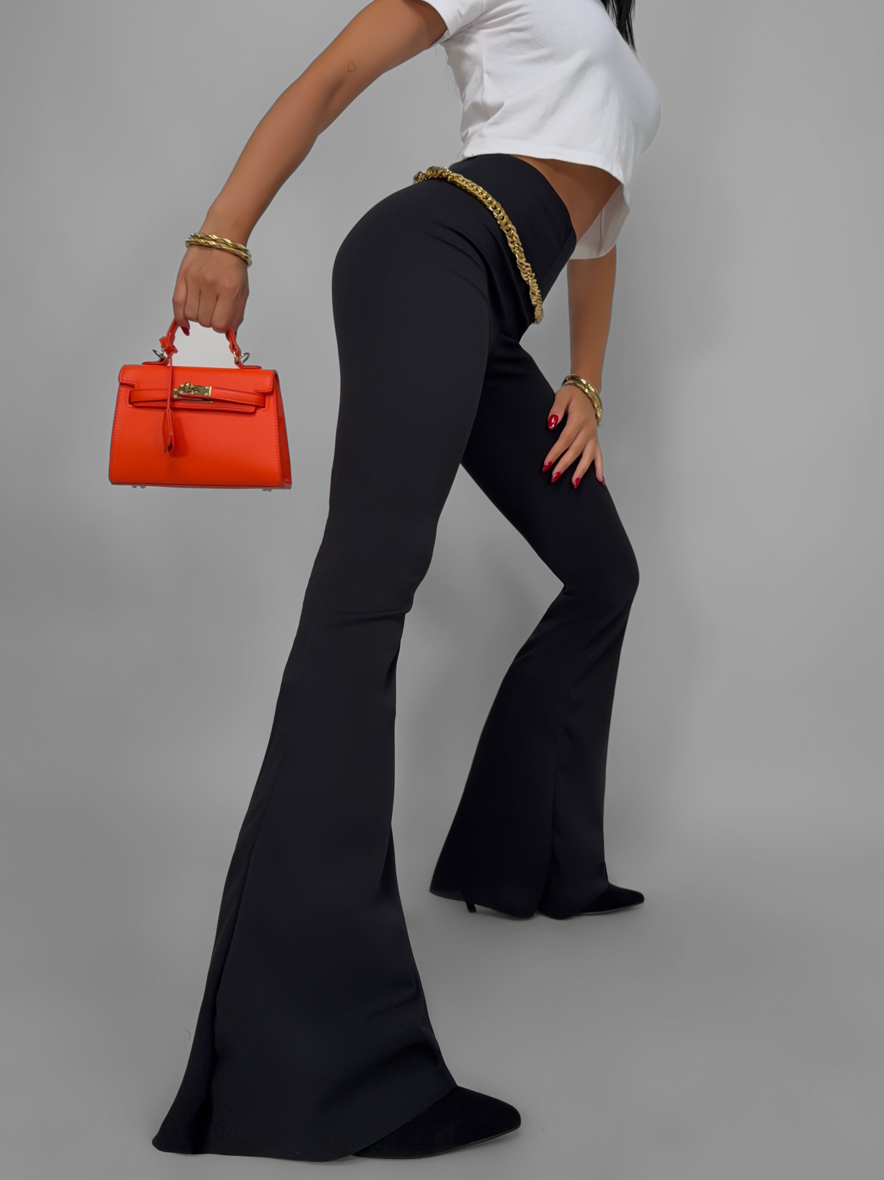 Pantalone Wide Leg - Black