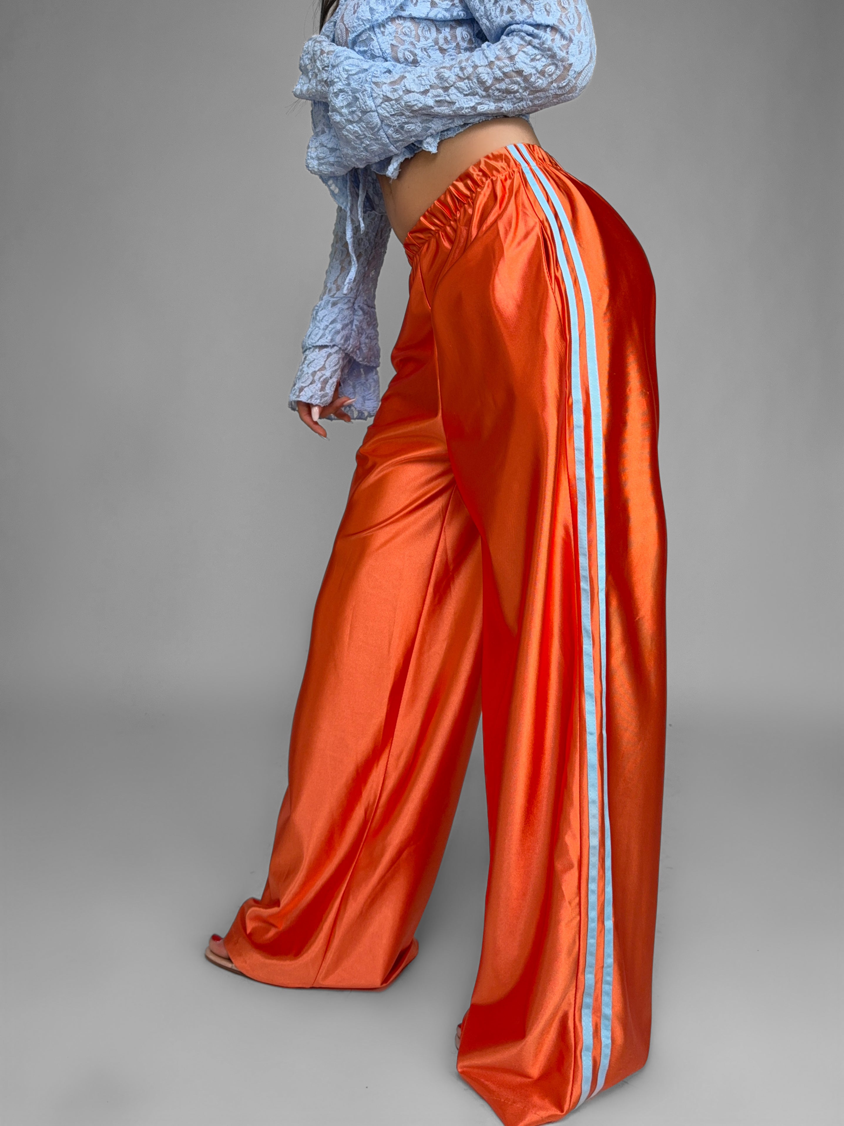 Pantalone Shiny Side-Orange