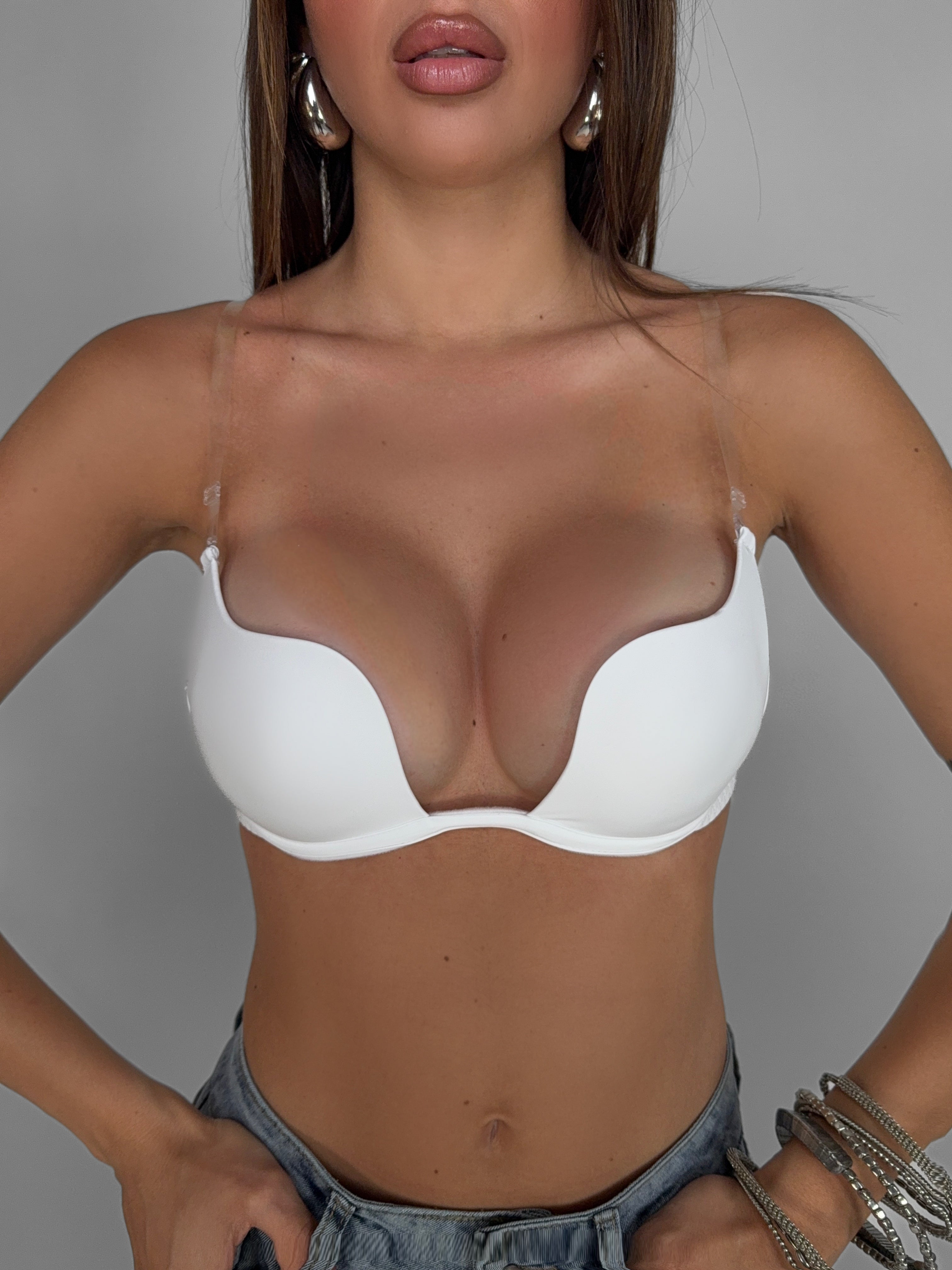 Reggiseno Push Up Invisible-White