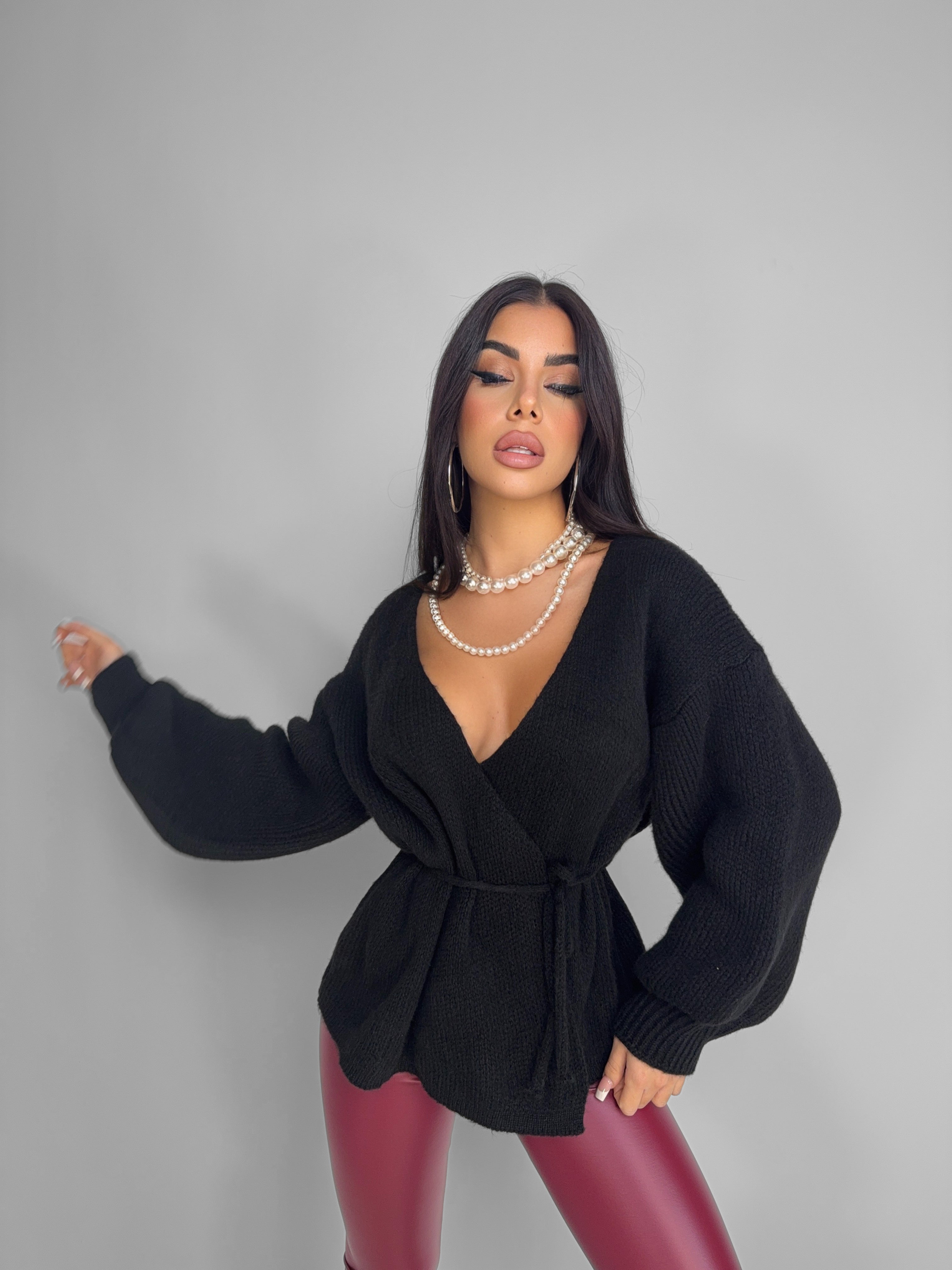 Maglione Strings Double-Black