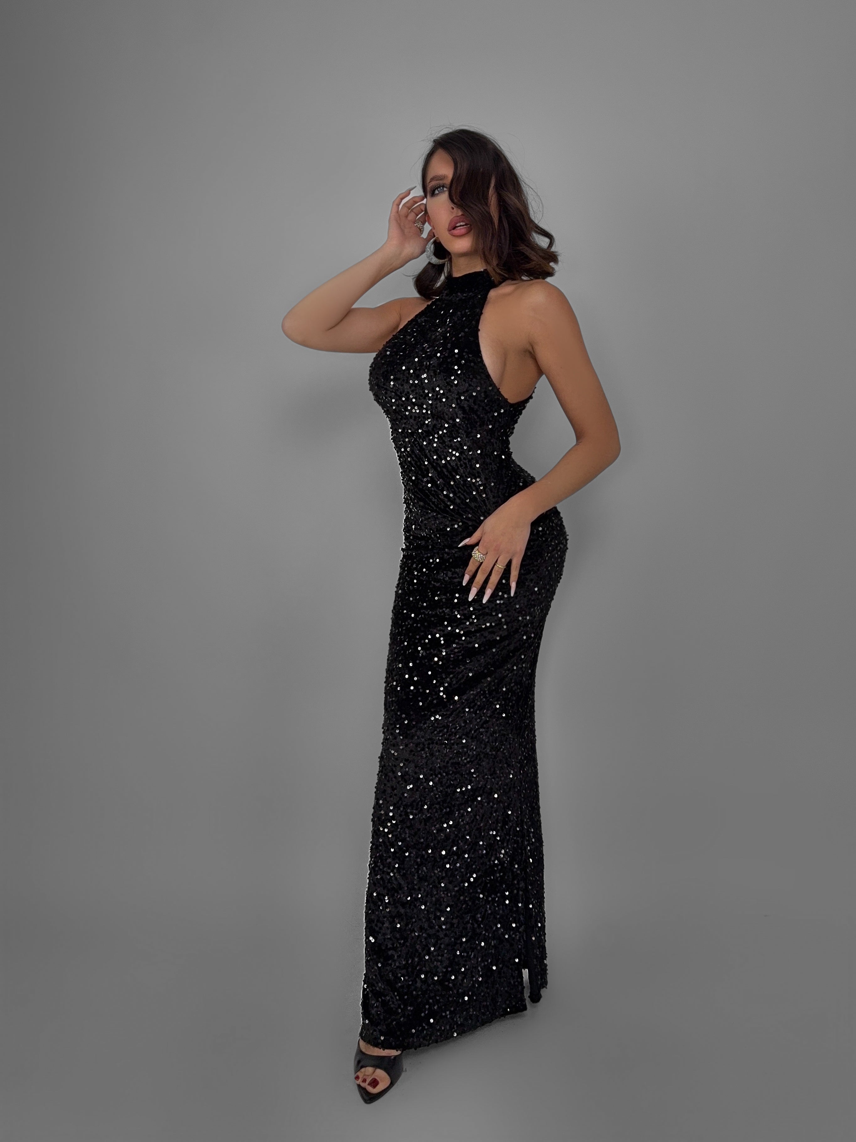 Abito Shapes Paillettes