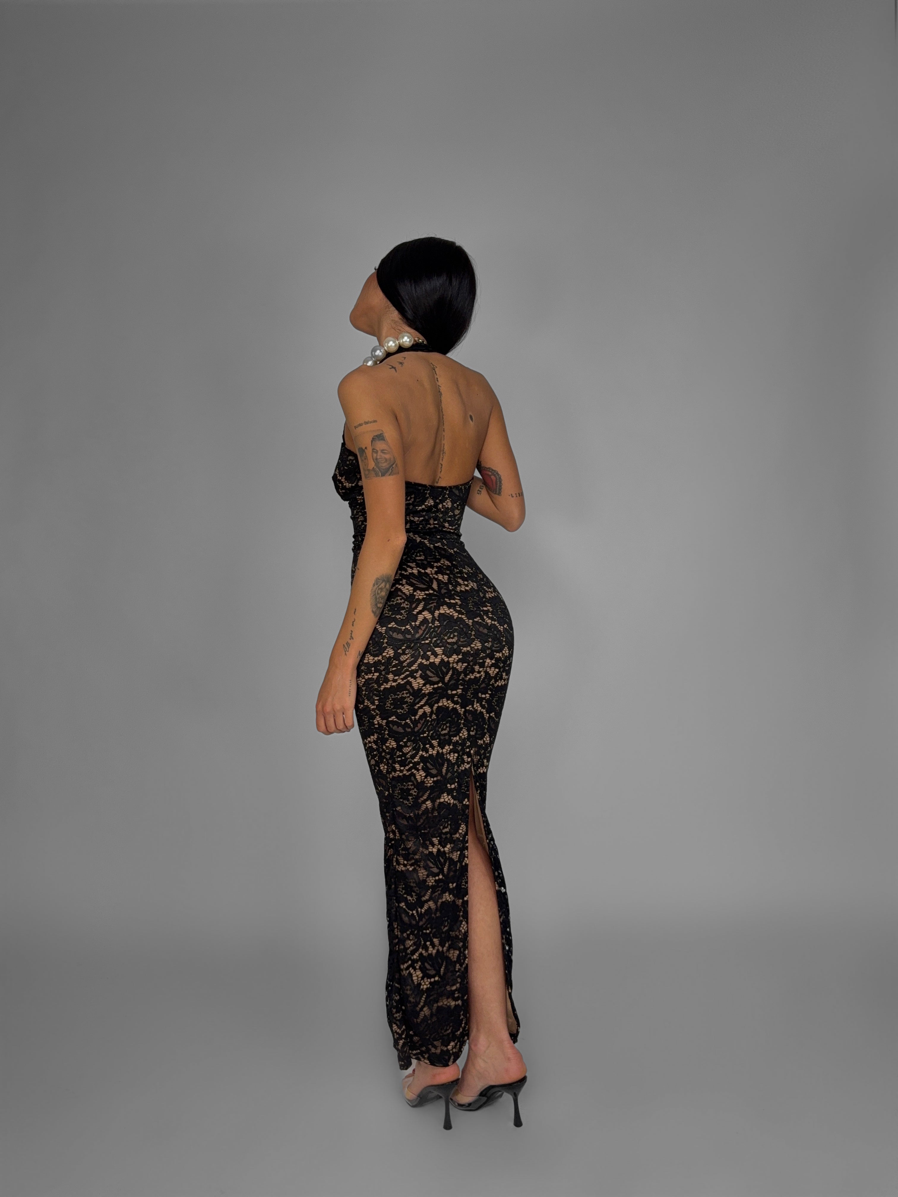 Abito Lace Halter