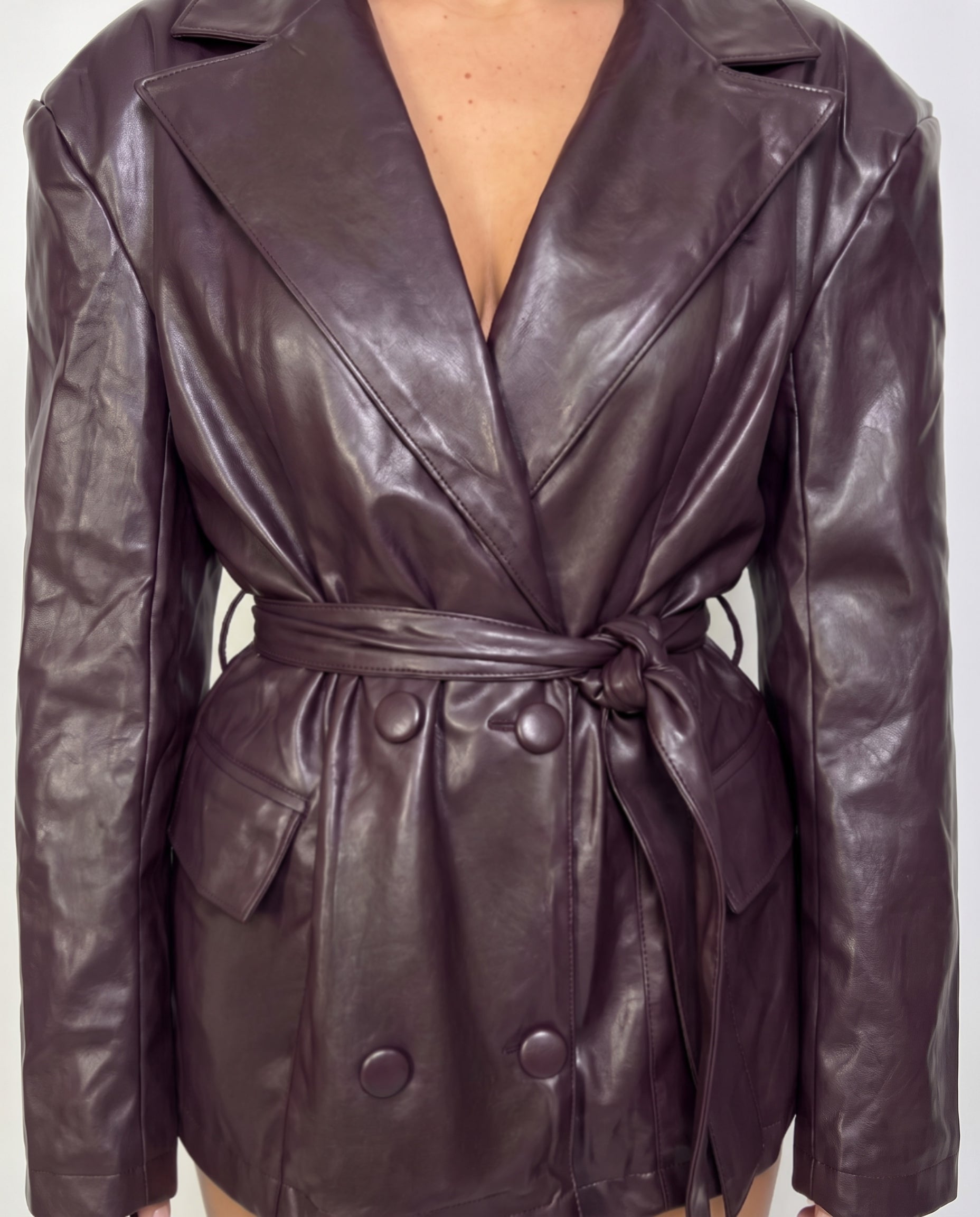 Giacca Leather Doll-Brown