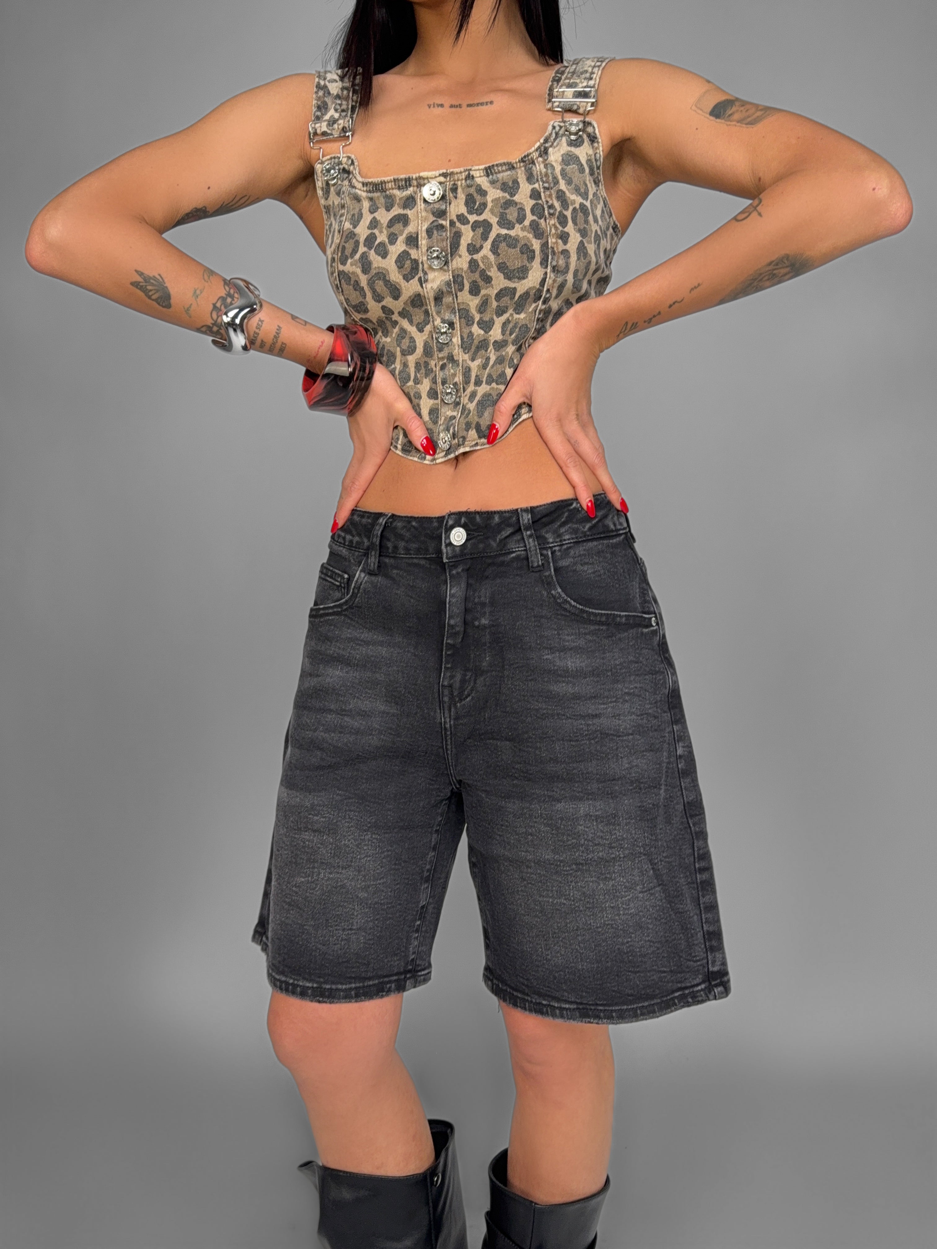 Dark Grey Bermuda Shorts