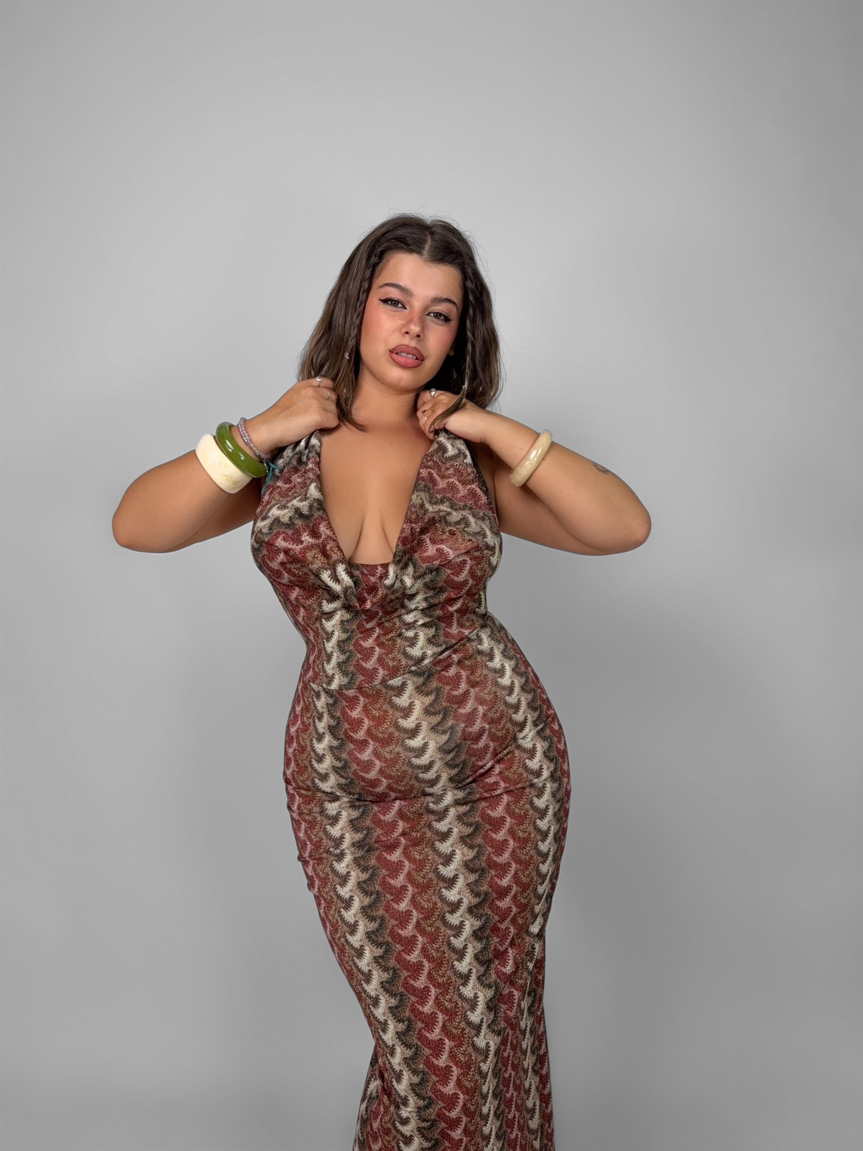 CURVY FIT - Abito Desert Goddess