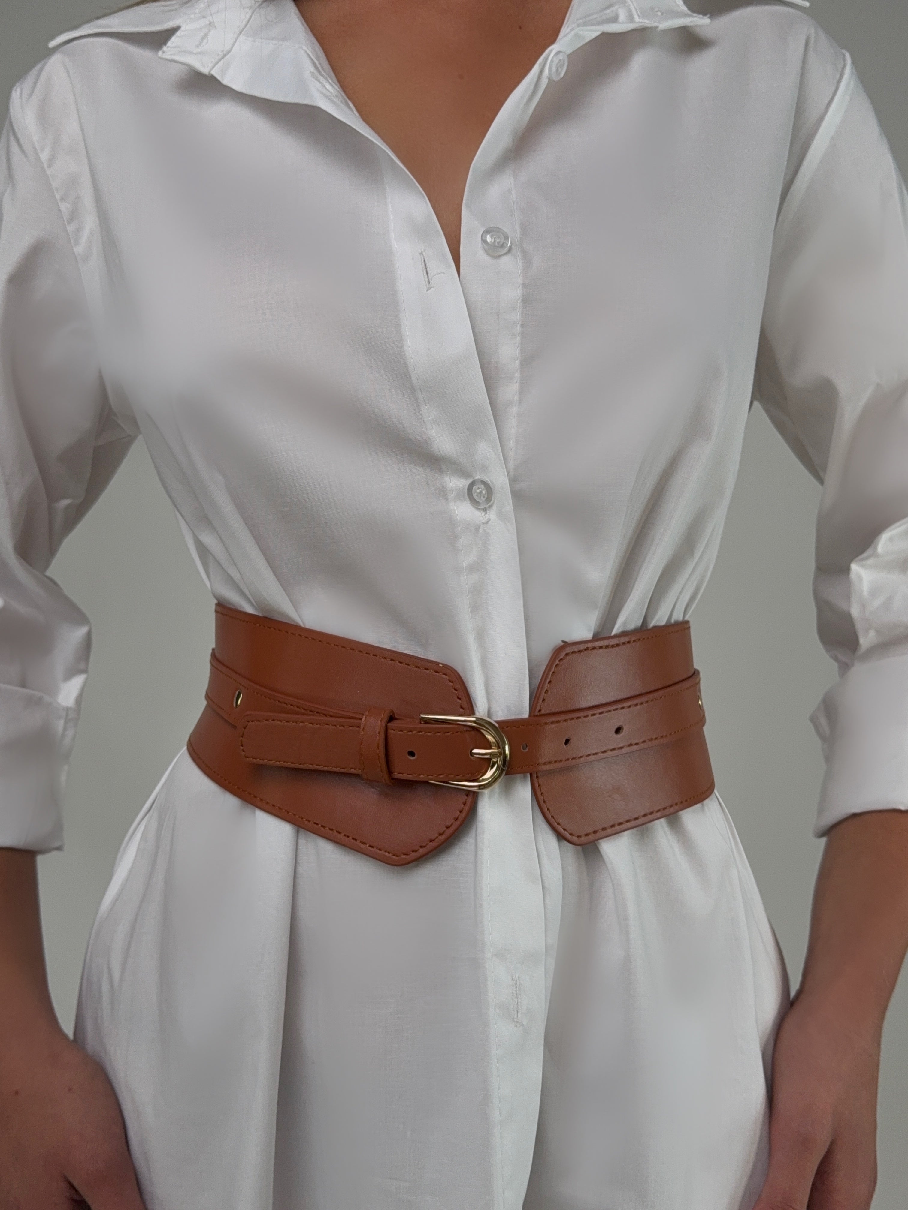 Cintura Brown&Gold