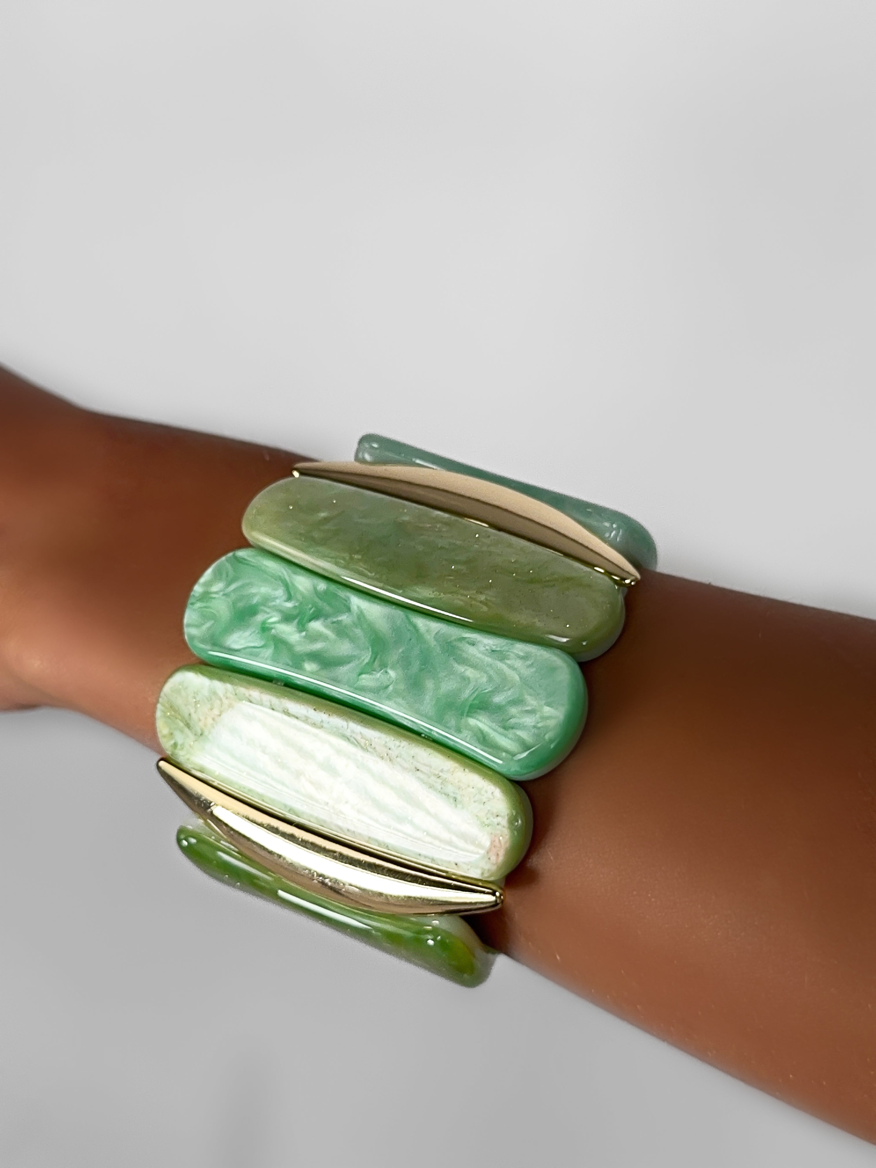Bracciale Wave Reflections - Green