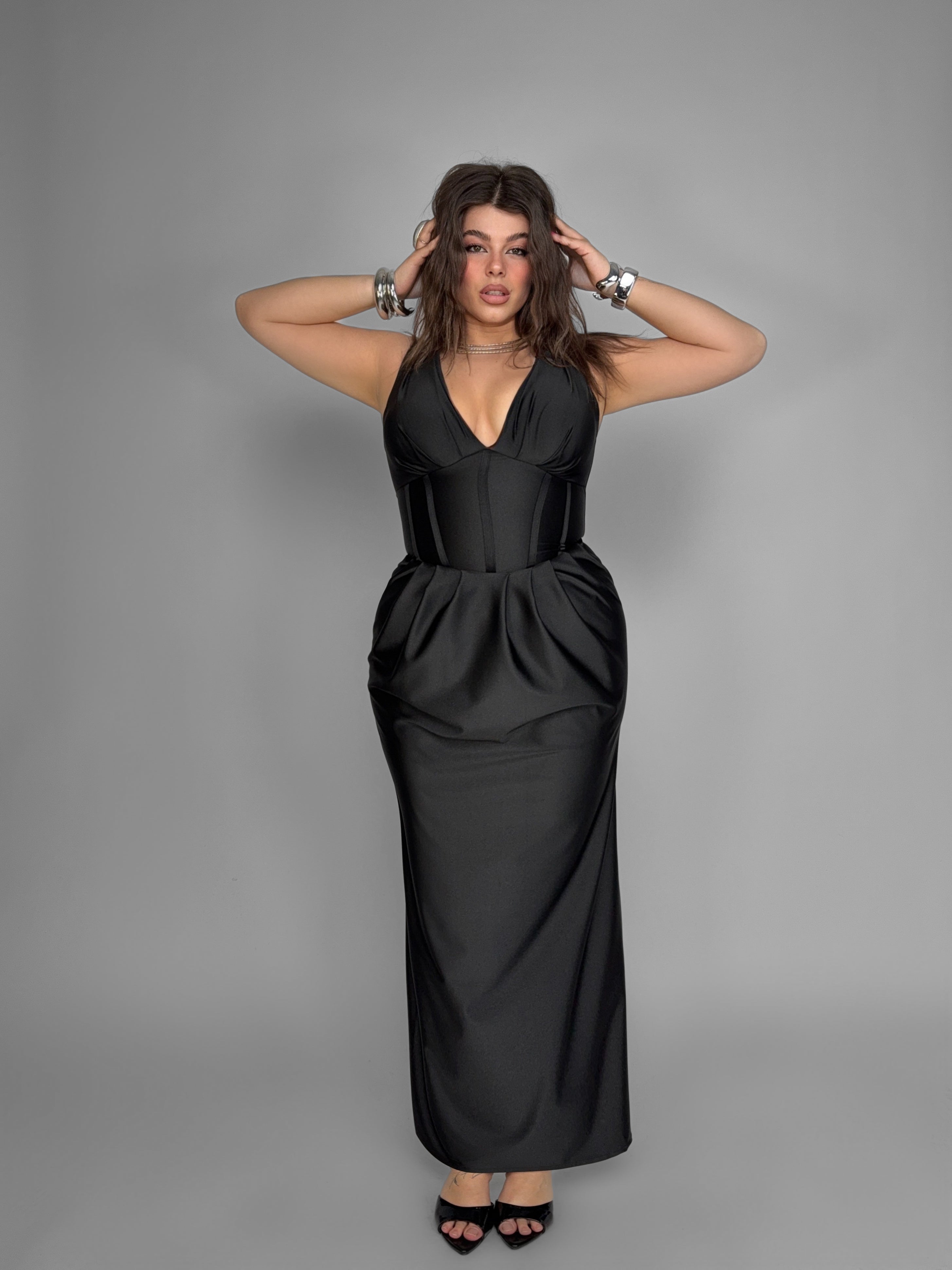 CURVY FIT- Abito Waist Detail