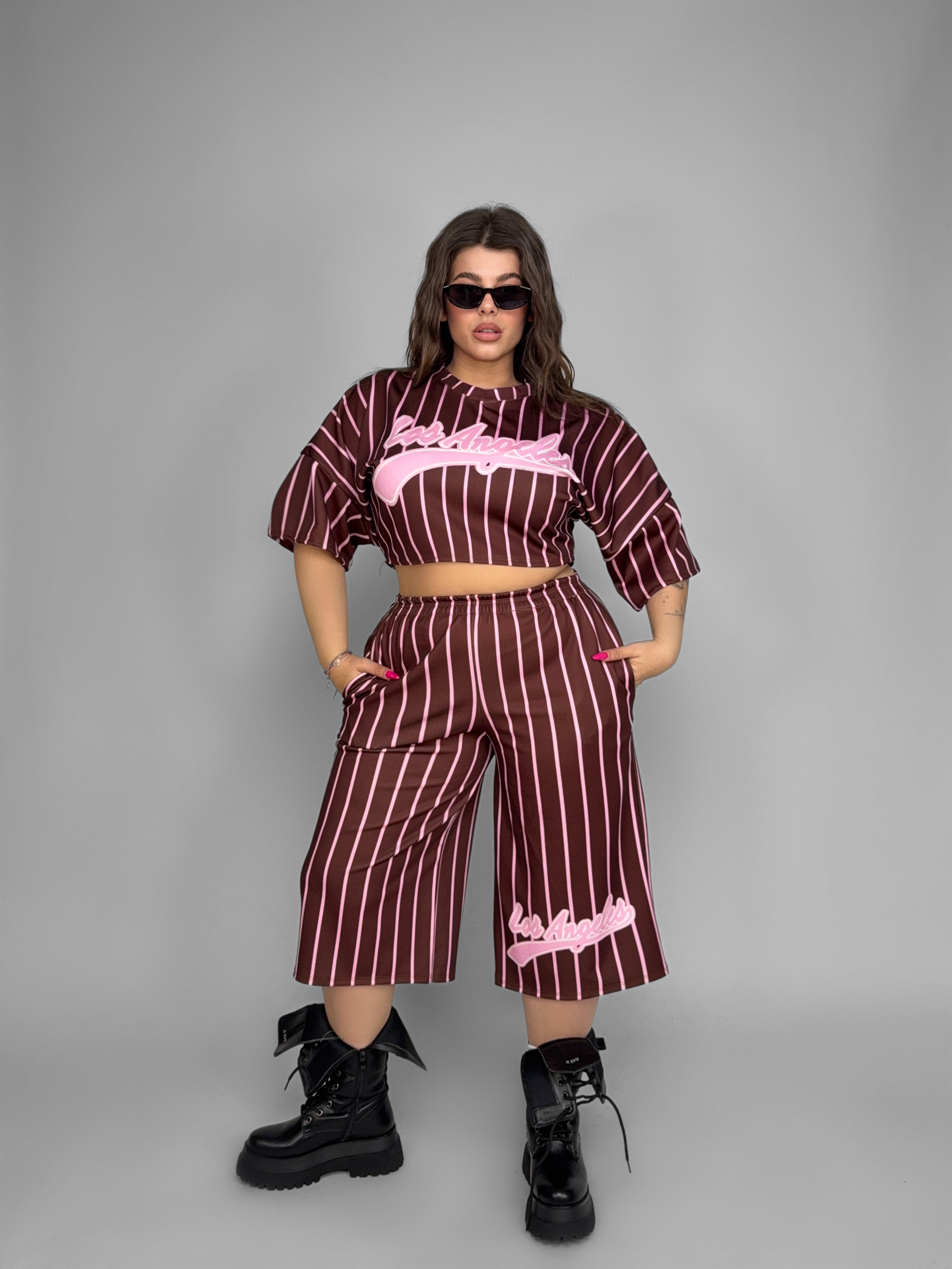 CURVY FIT - Completo Los Angeles-Brown