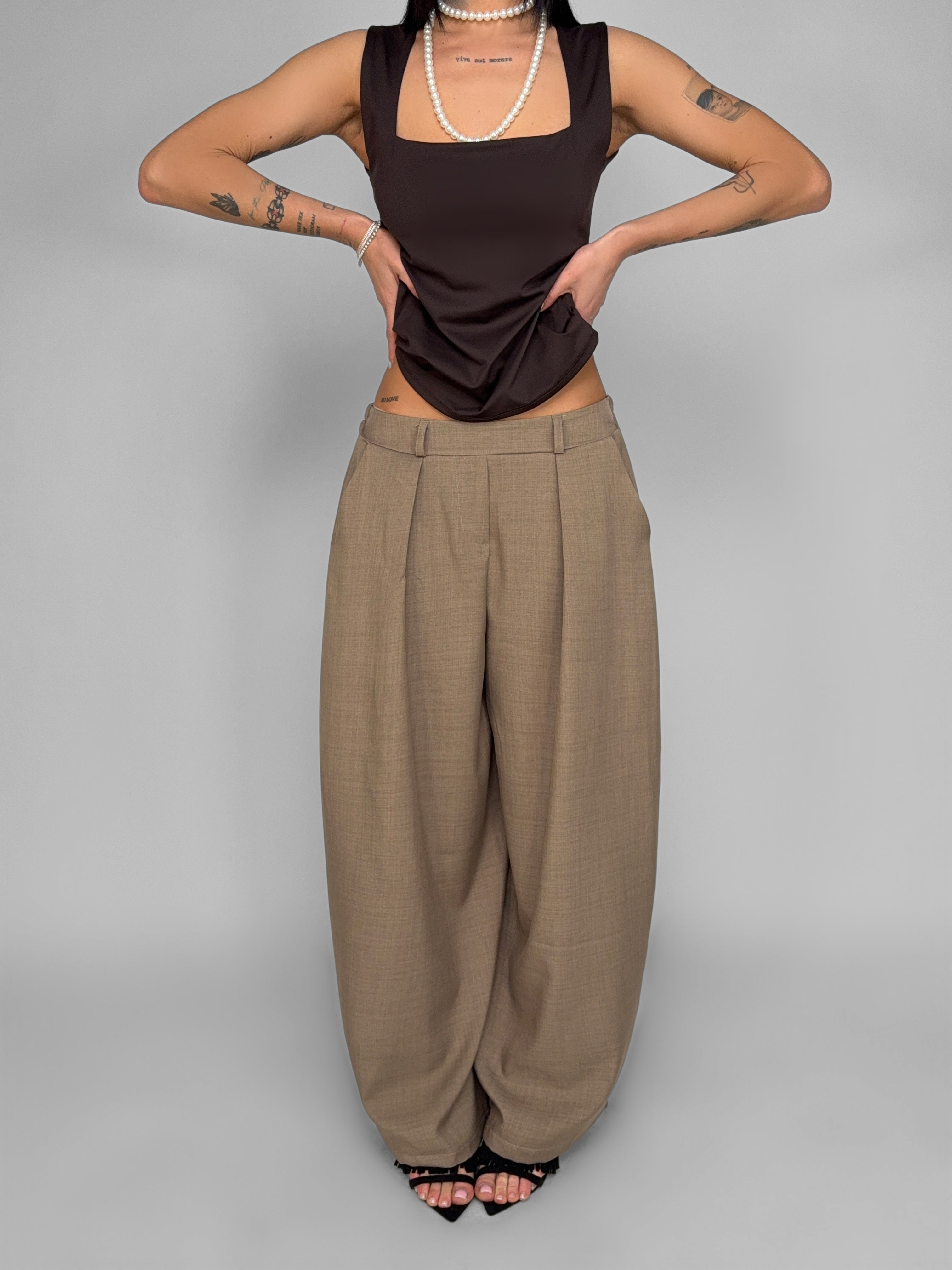 Pantalone Effortless-Tortora