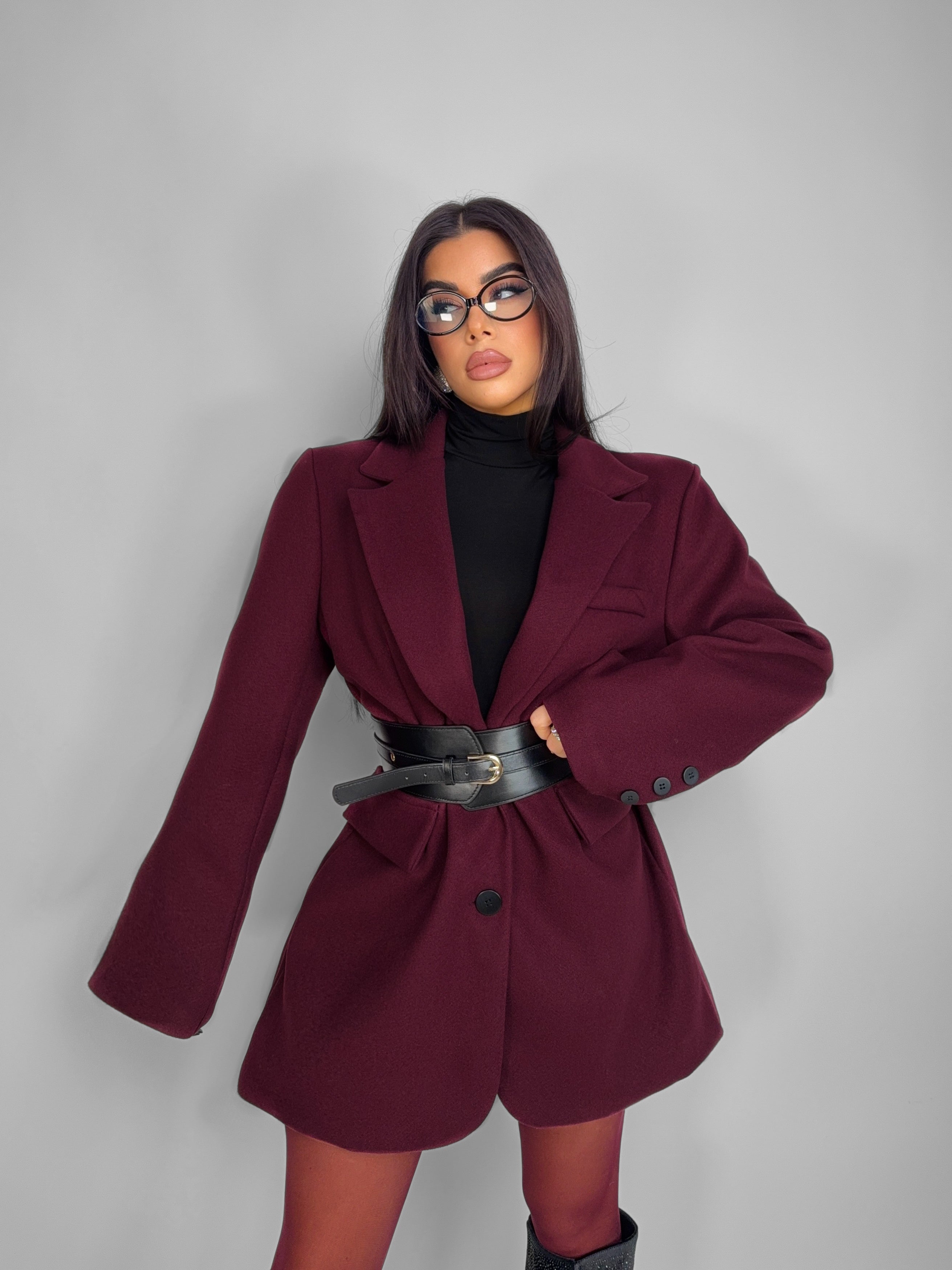 Cappotto Warm Over - Cherry Red