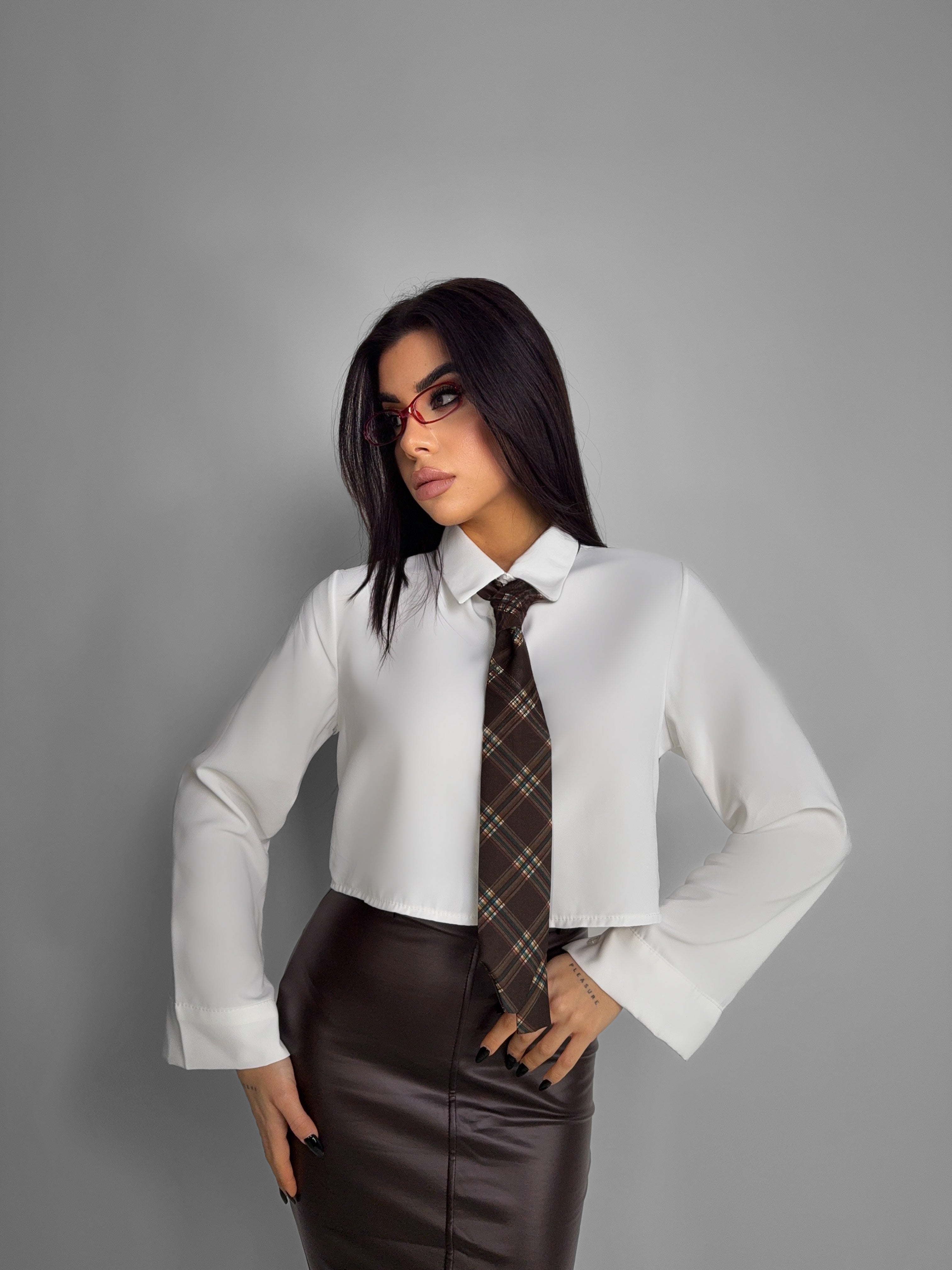 Camicia Neck Square - Brown