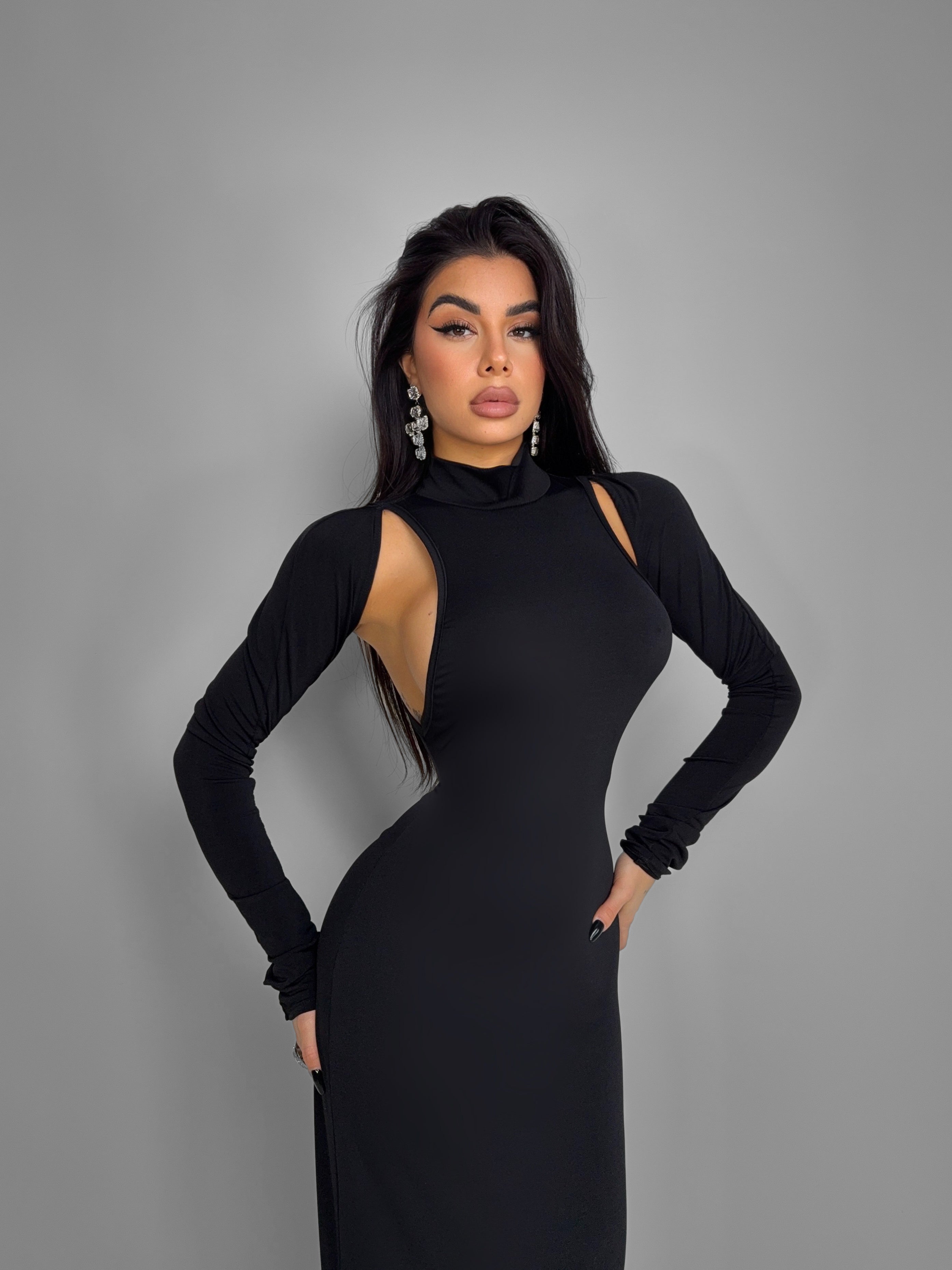 Abito Night Angel-Black