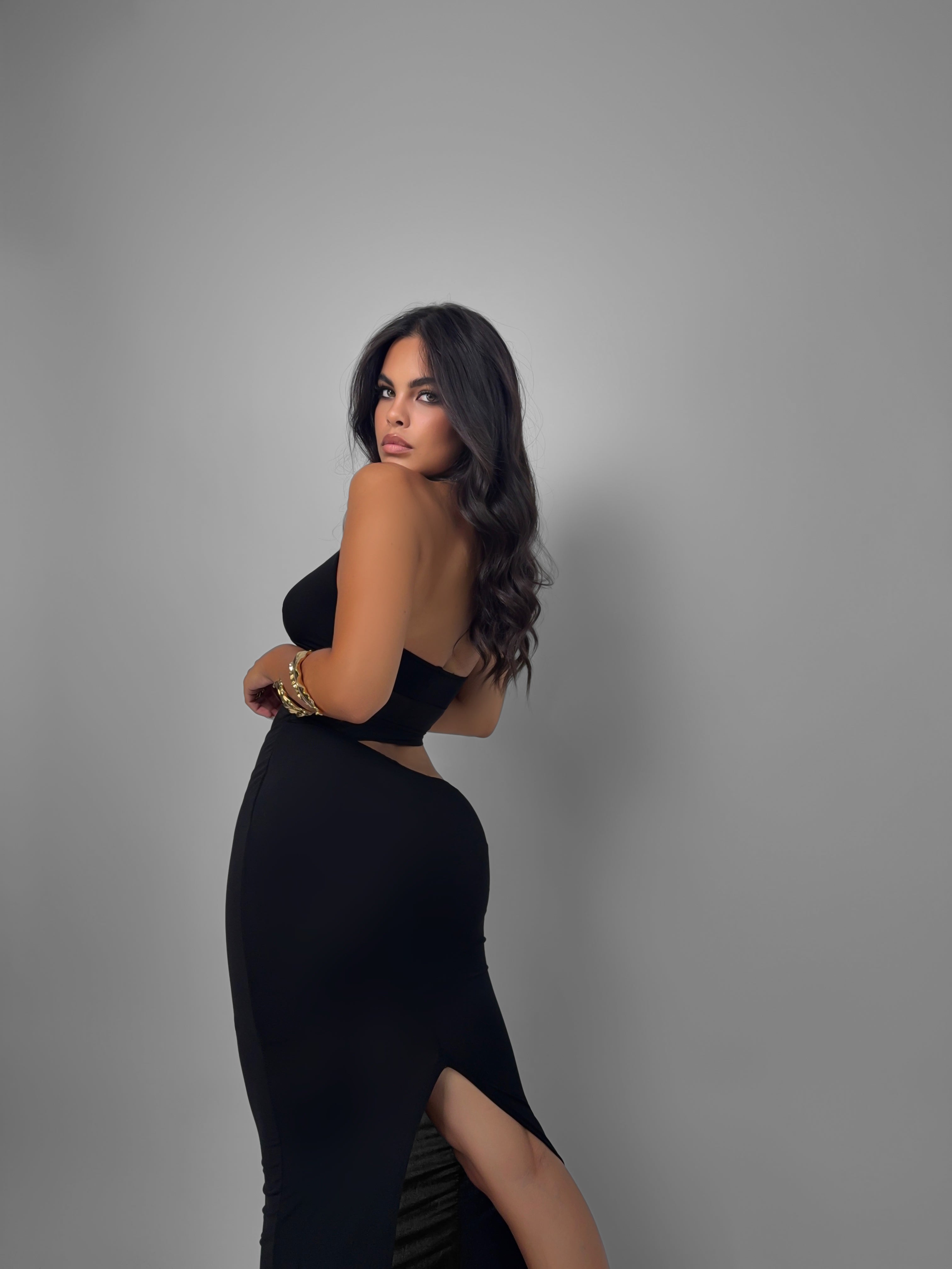 Abito Top Veiled - Black